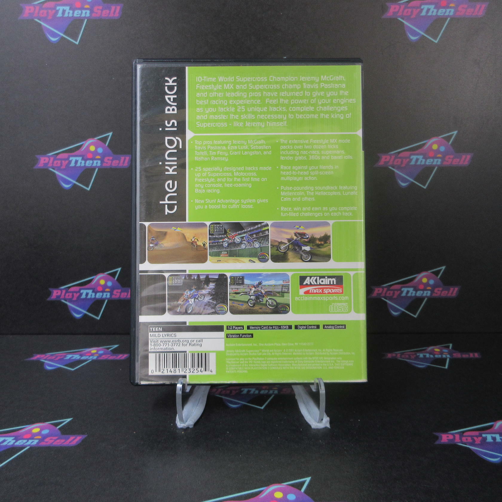 Jeremy McGrath's Supercross World PS2 PlayStation 2 AD/NM - Very Good