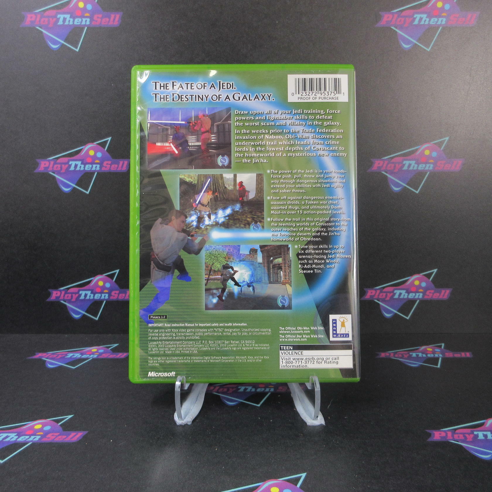 Star Wars Obi-Wan PH Xbox + Reg Card - Like New