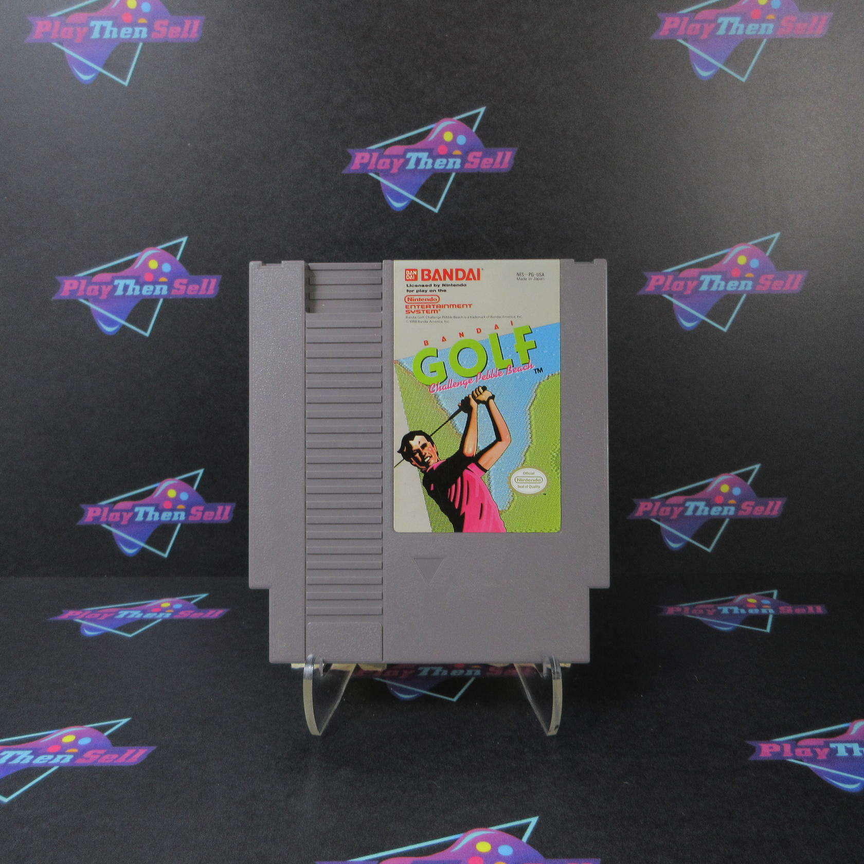 Bandai Golf Challenge Pebble Beach Nintendo NES Cartridge Only Tested - Very Good