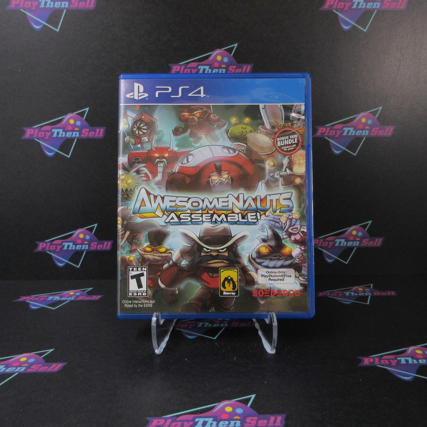 Awesomenauts Assemble - PS4 PlayStation 4 DD Complete CIB - Very Good