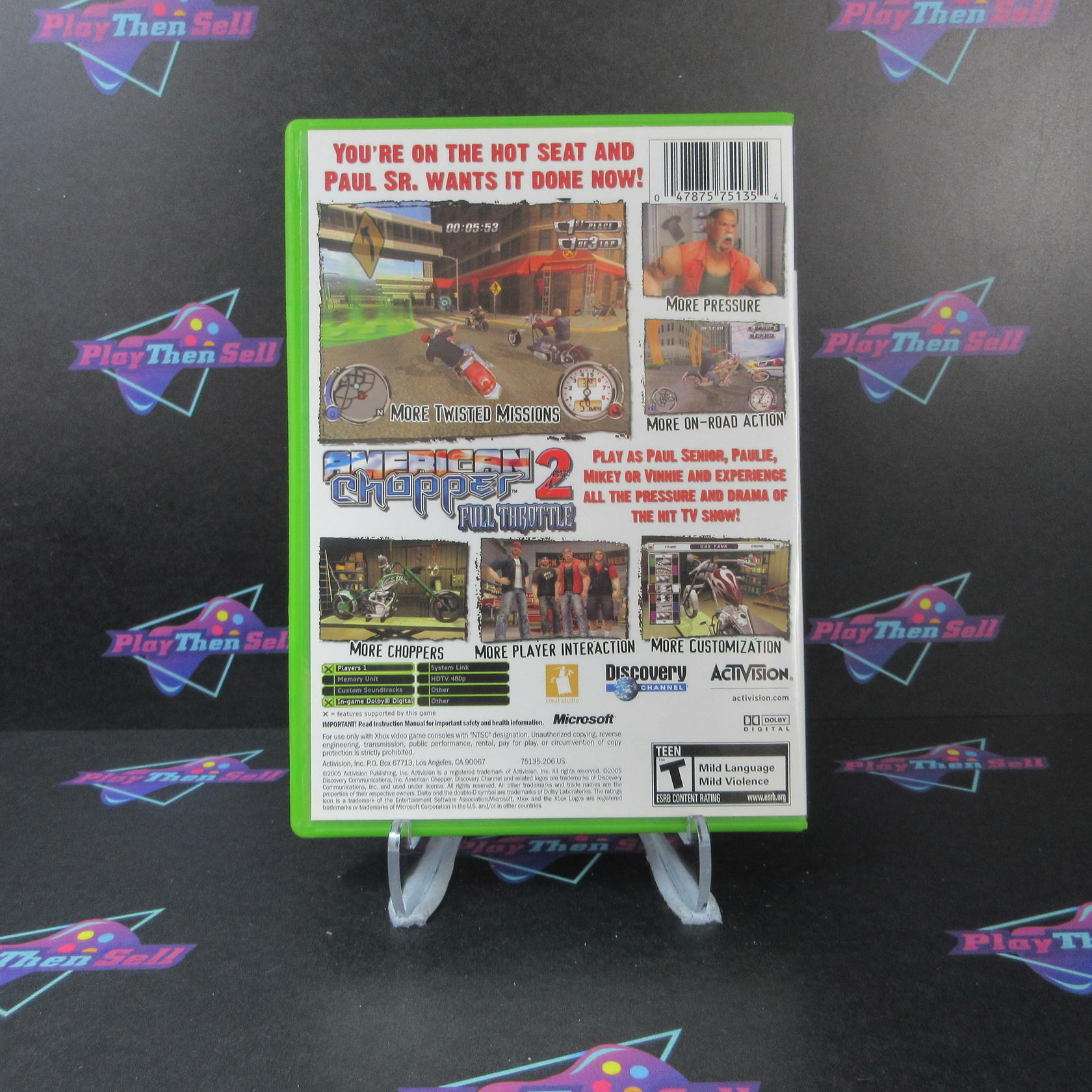 American Chopper 2 Full Throttle - Xbox + Reg Card - Like New