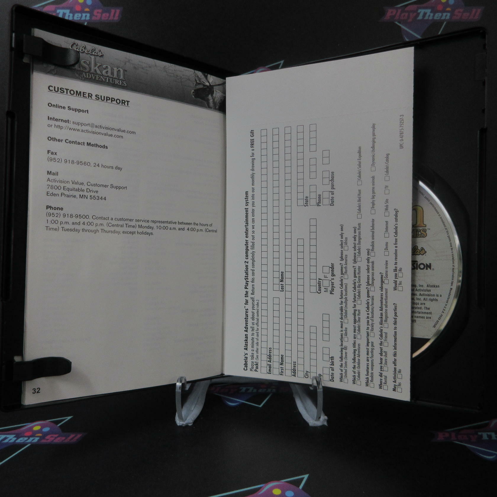 Cabela's Alaskan Adventures PS2 PlayStation 2 + Reg Card - Like New