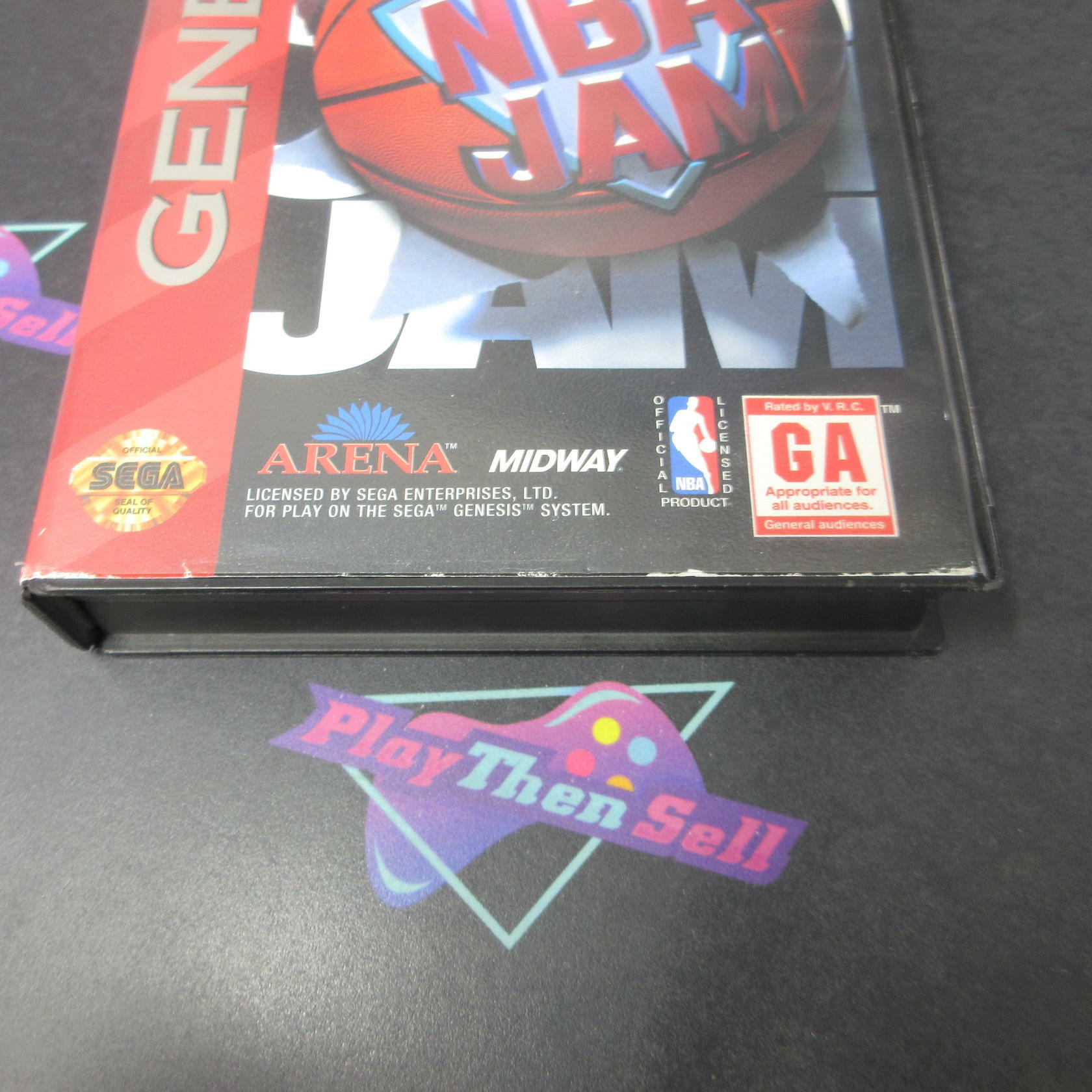 NBA Jam Sega Genesis Boxed AD Complete CIB - Very Good