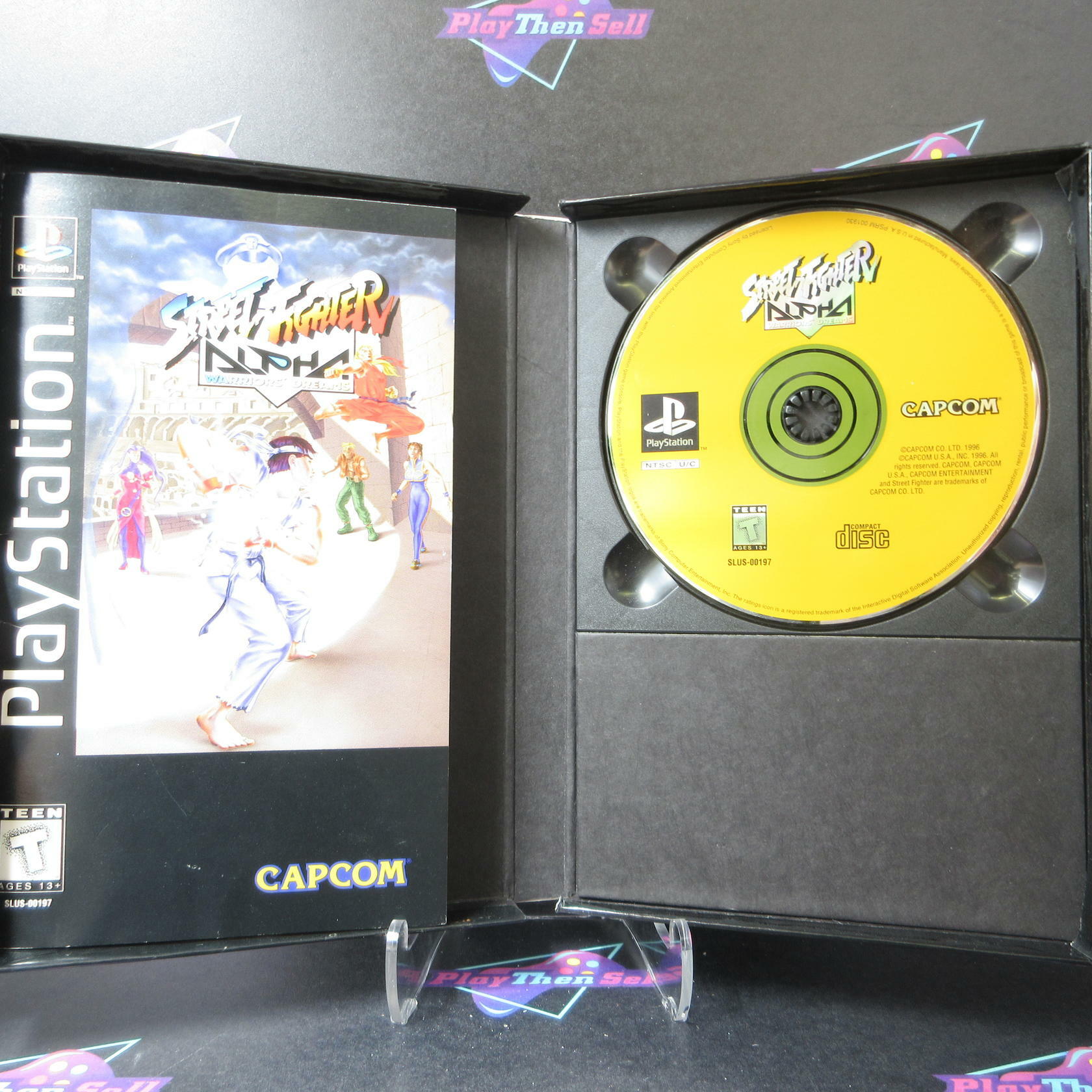 Street Fighter Alpha Warriors Dreams LongBox + Reg PS1 PlayStation 1 - Like New