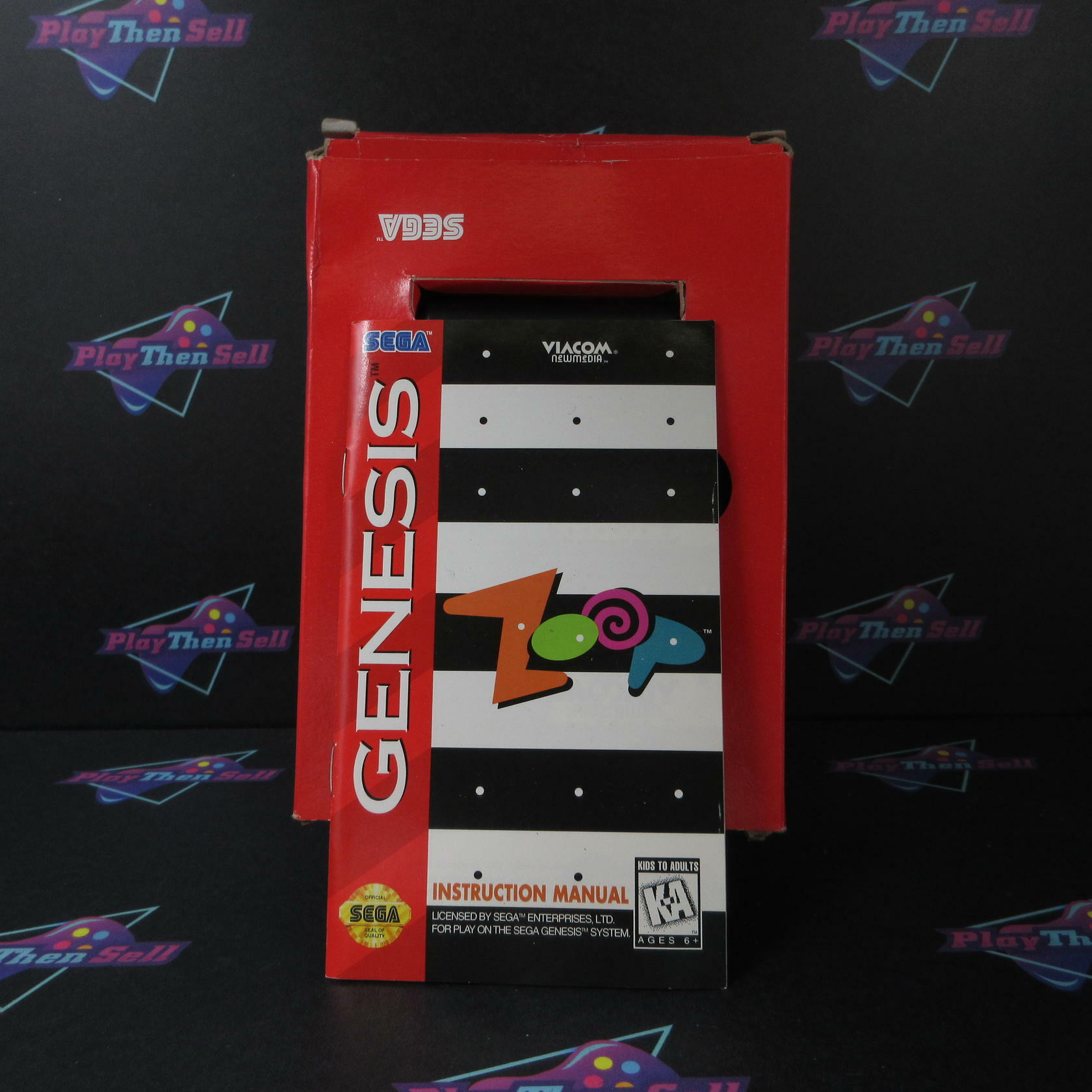 Zoop Sega Genesis Boxed AD Complete CIB - Very Good