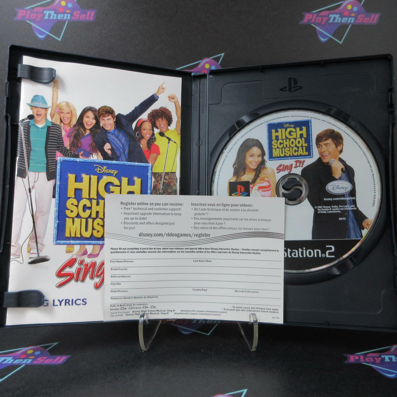 High School Musical Sing it + Reg Card PS2 PlayStation 2 AD - Very Good