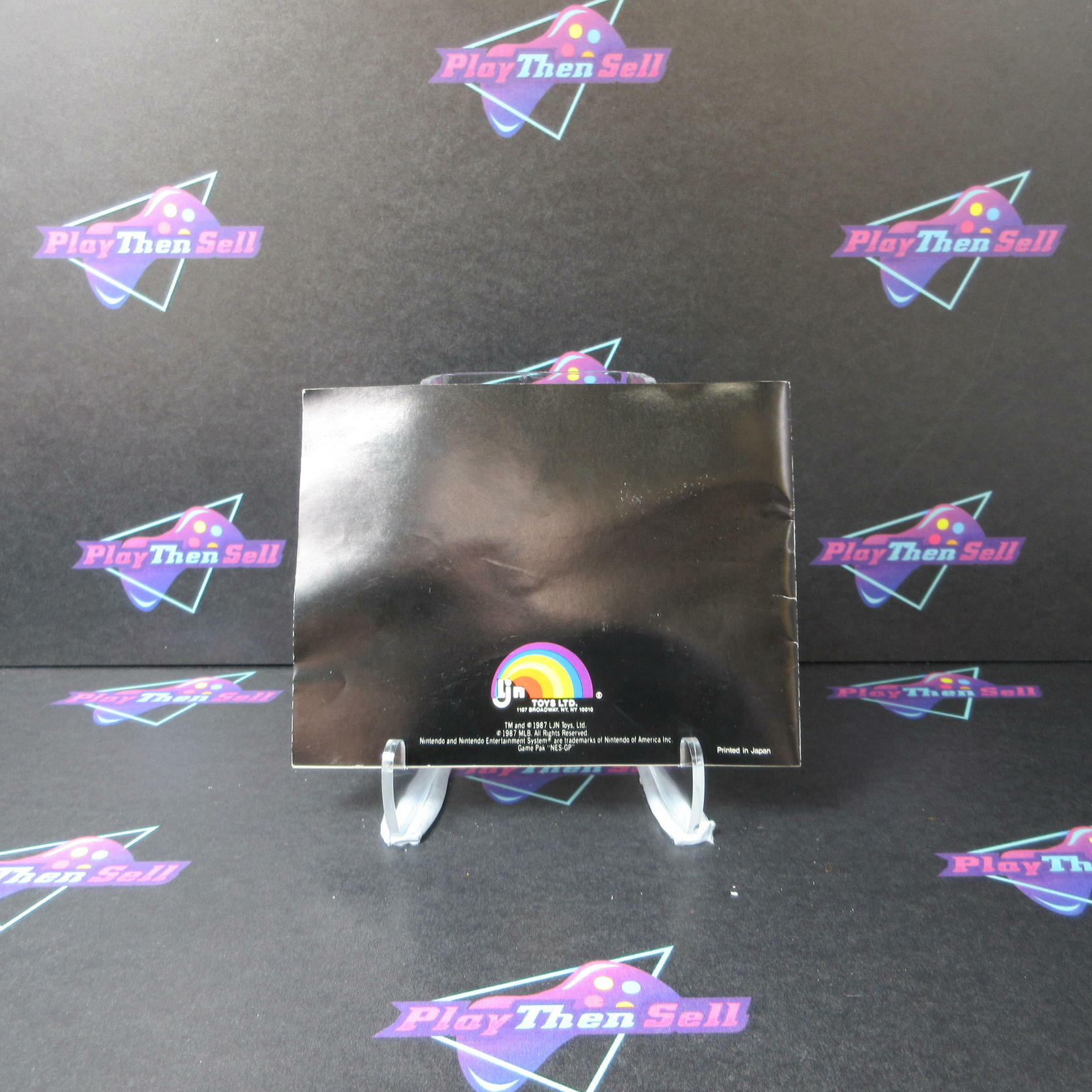 Major League Baseball Nintendo NES Cartridge And Manual Authentic / Tested - Very Good