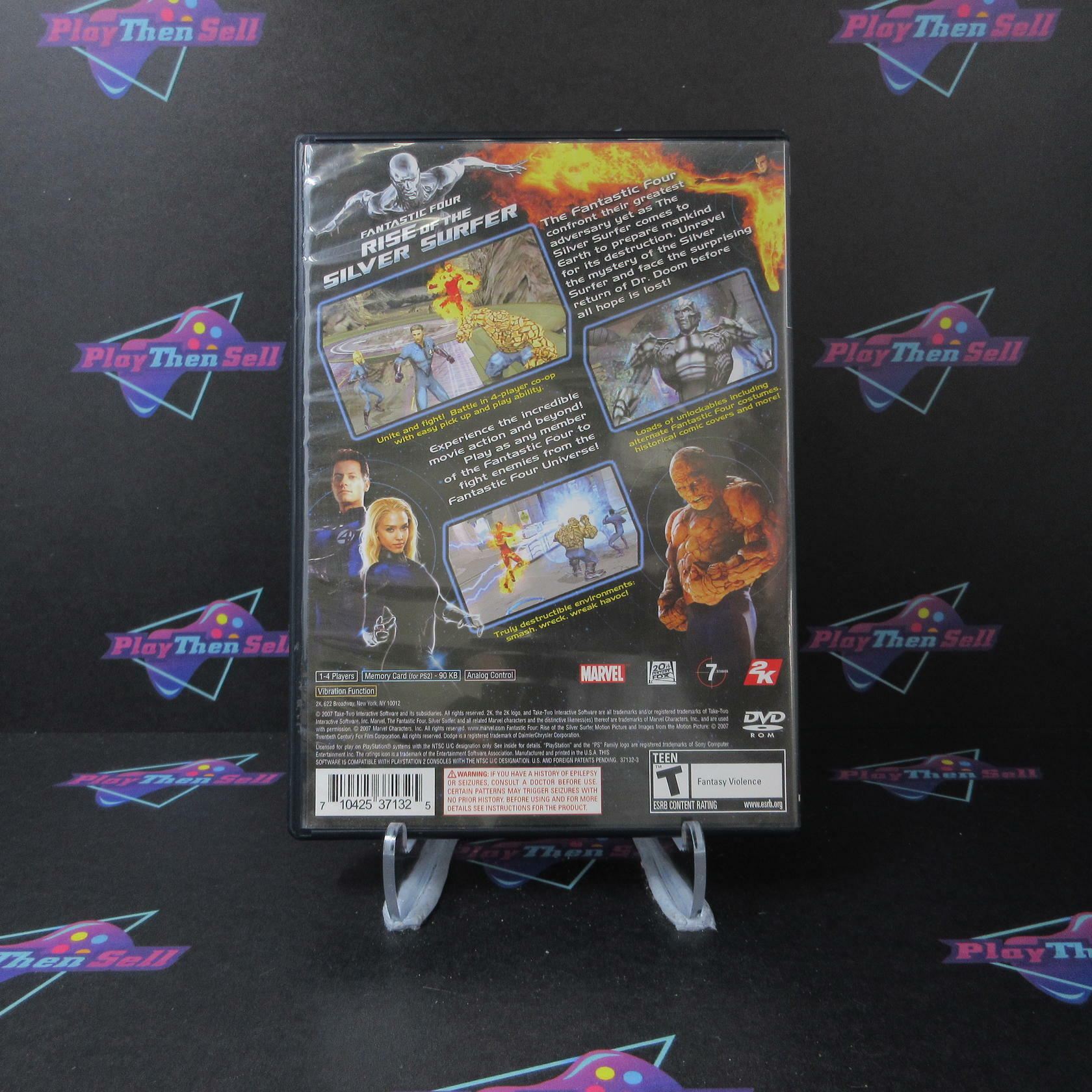 Fantastic 4 Rise of the Silver Surfer PS2 PlayStation 2 AD Complete CIB - Very Good