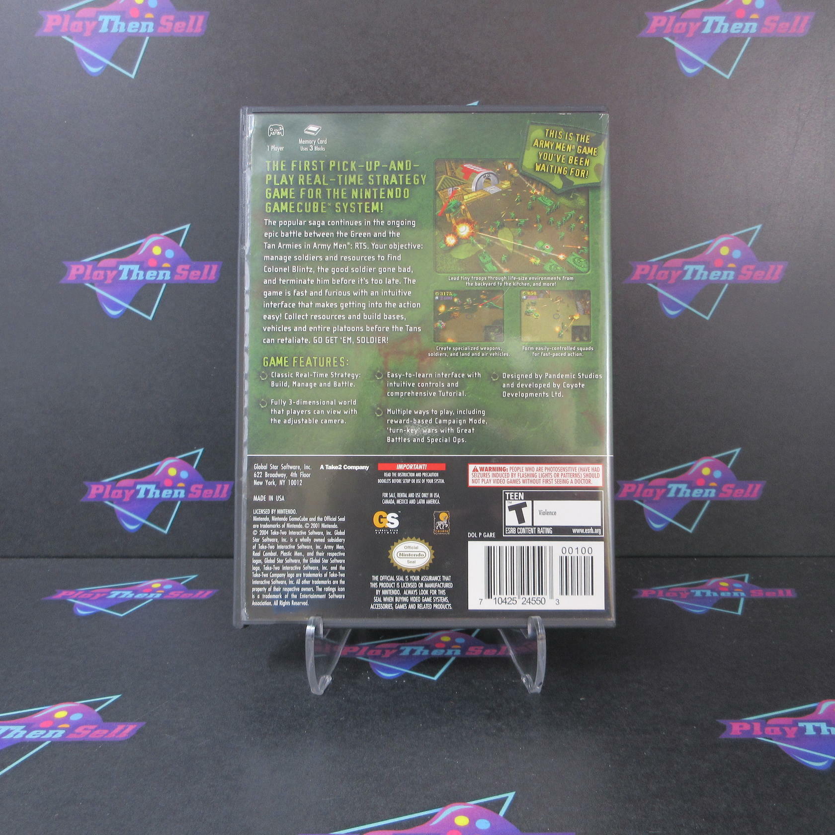 Army Men RTS Nintendo Gamecube AD Complete CIB - Very Good