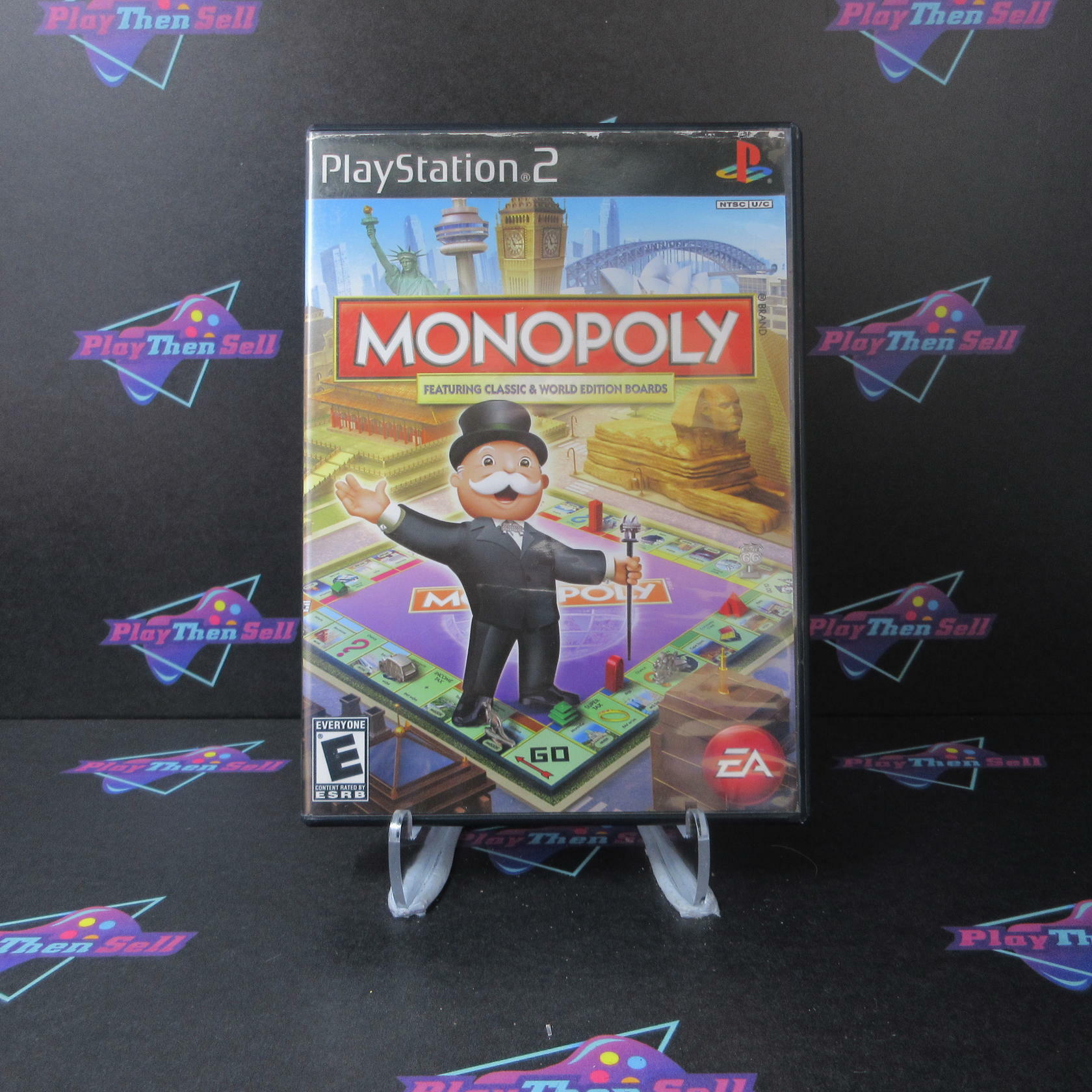 Monopoly PS2 PlayStation 2 Rental Art AD/DD - Very Good