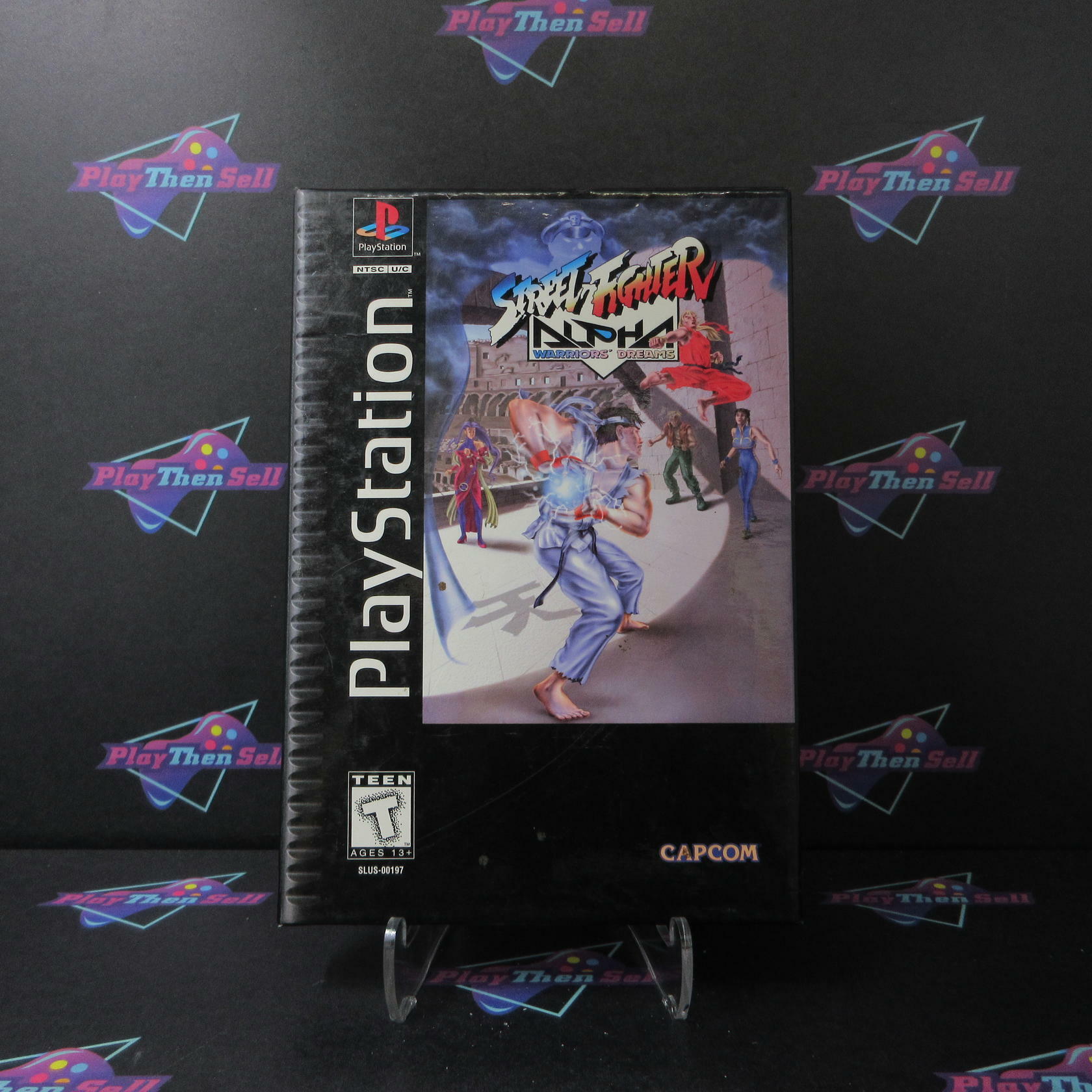 Street Fighter Alpha Warriors Dreams LongBox + Reg PS1 PlayStation 1 - Like New