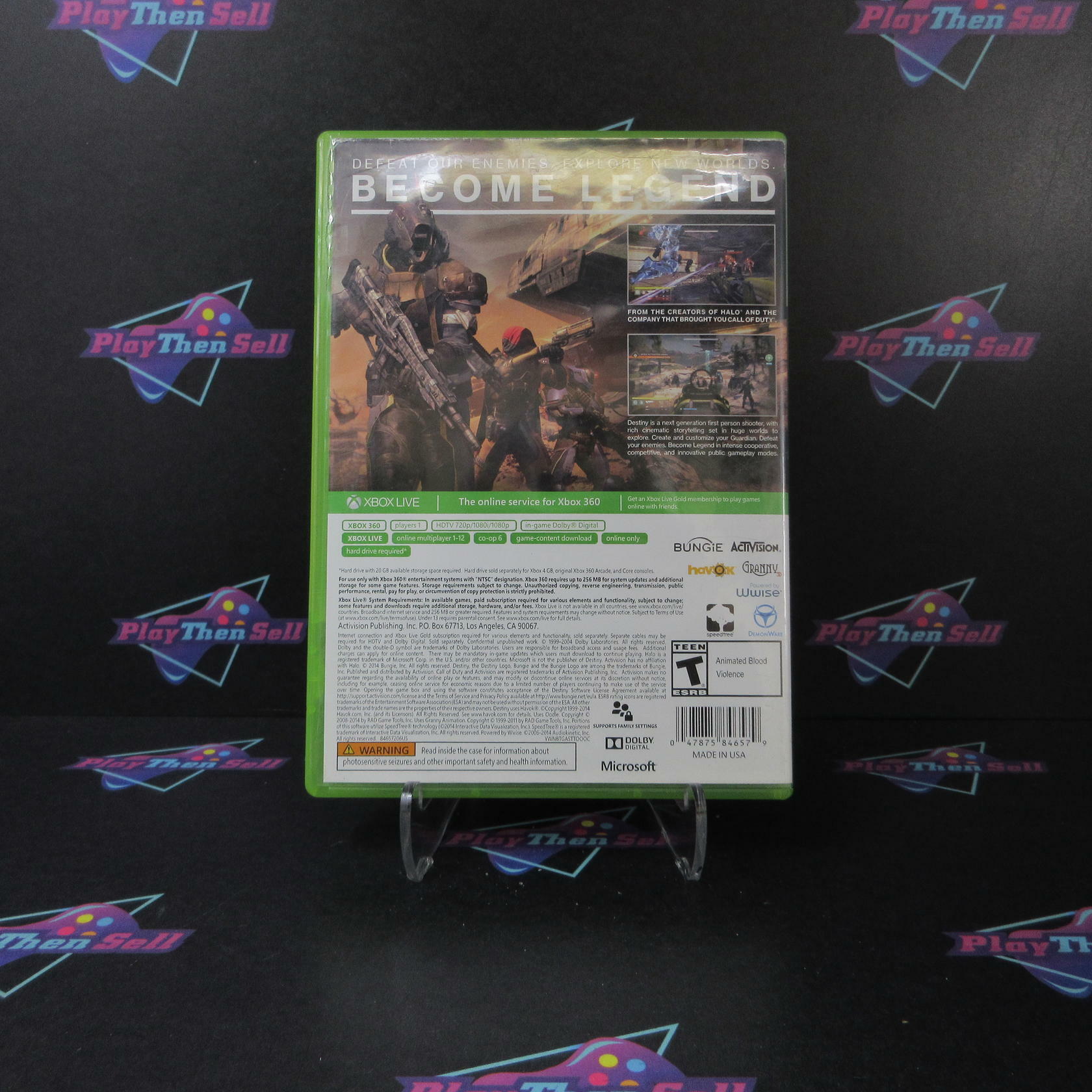 Destiny Xbox 360 AD/DD Complete CIB - Very Good
