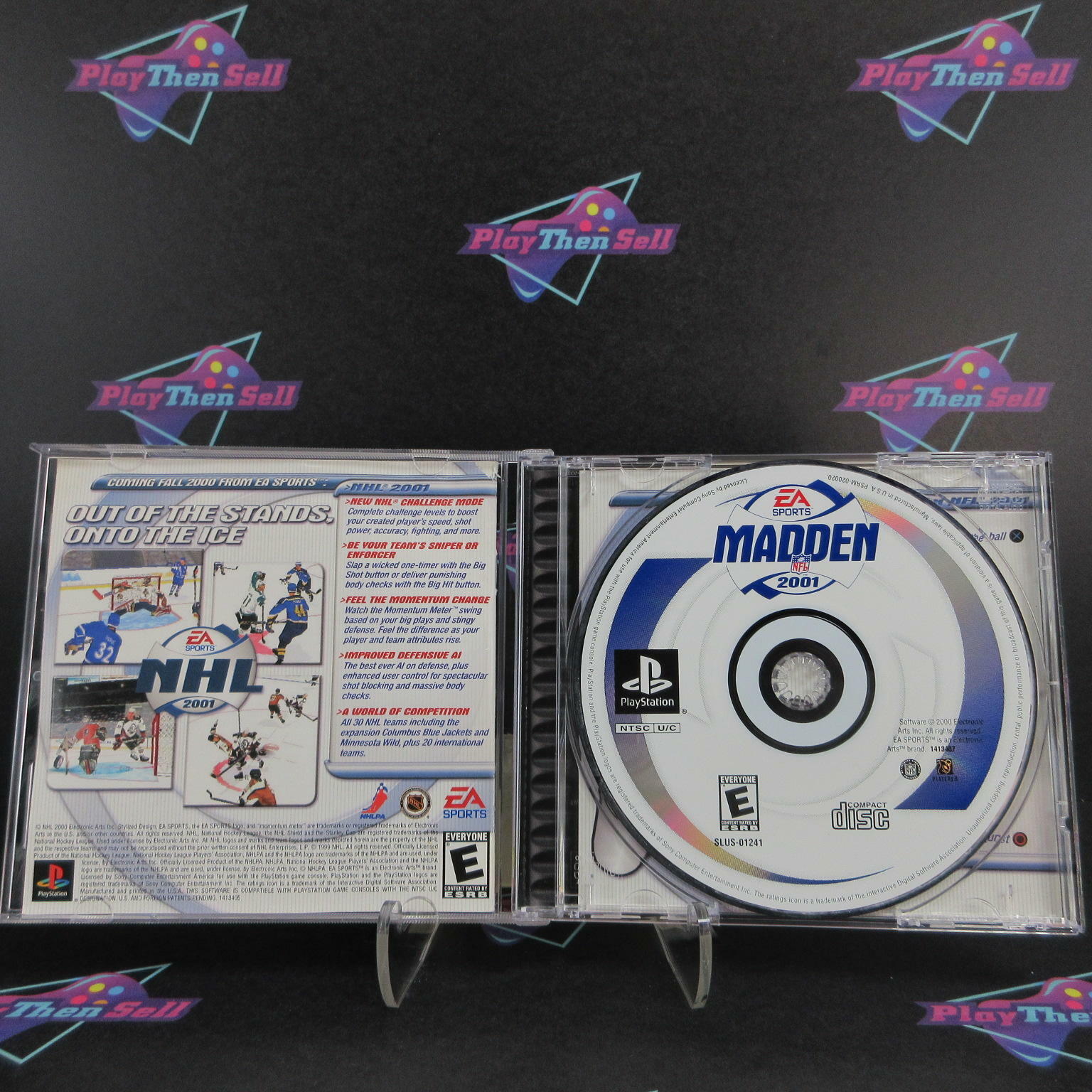 Madden NFL 2001 + Reg Card PS1 PlayStation 1 MD Complete - Very Good