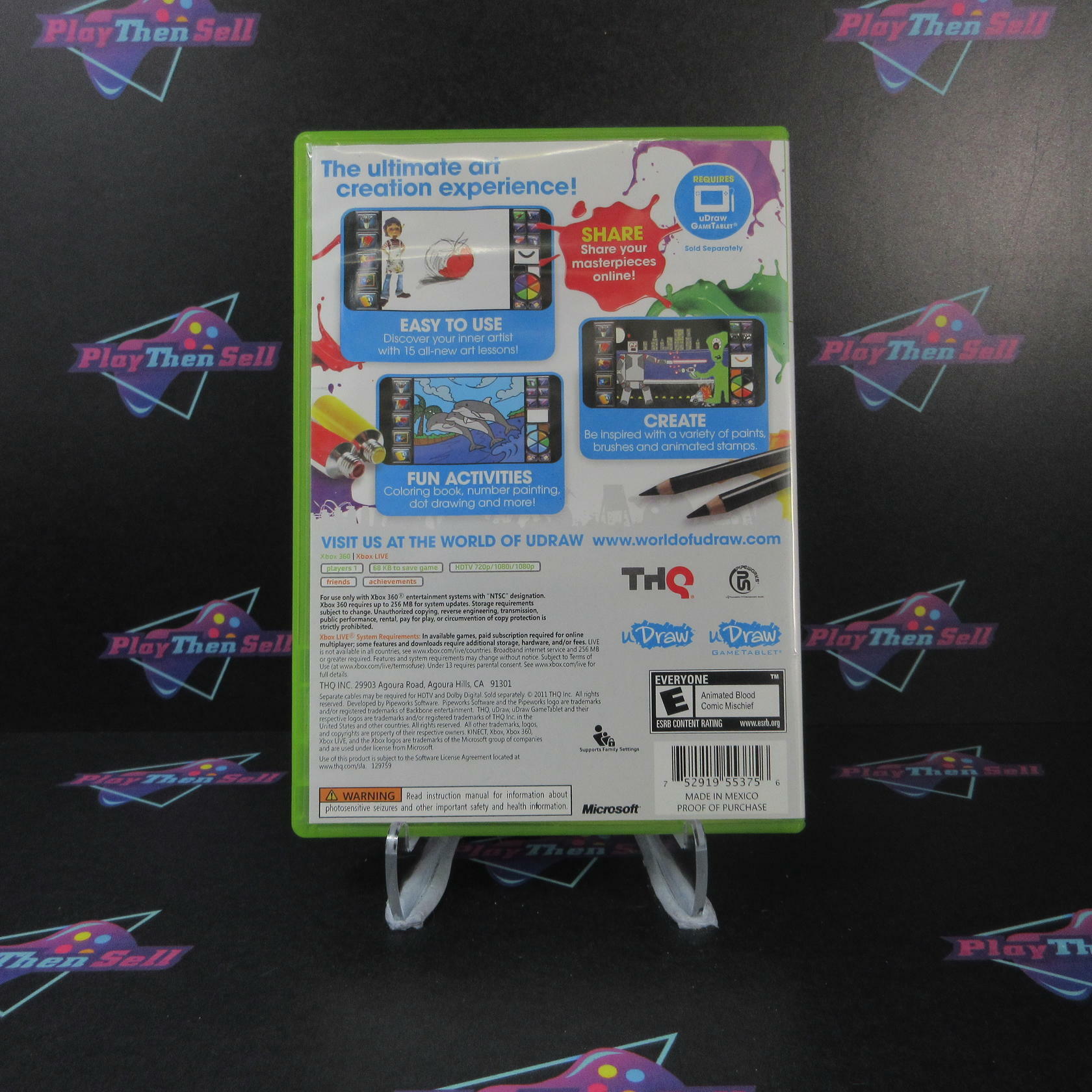 uDraw Studio Instant Artist Xbox 360 Software Only AD Complete - Very Good