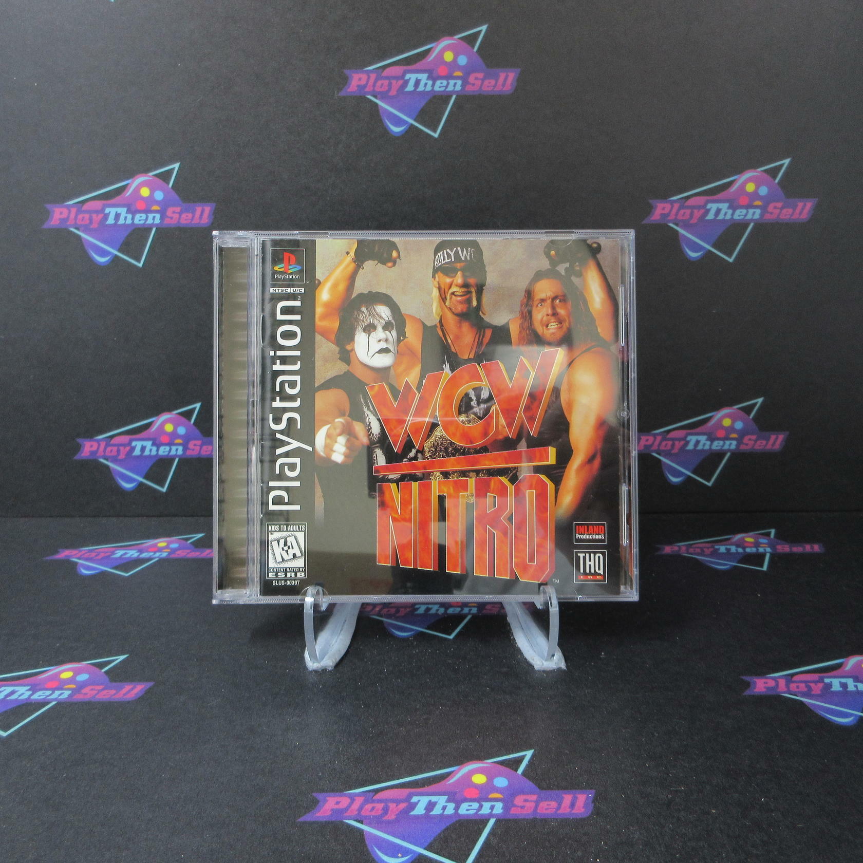 WCW Nitro PS1 PlayStation 1 MD Complete CIB - Very Good