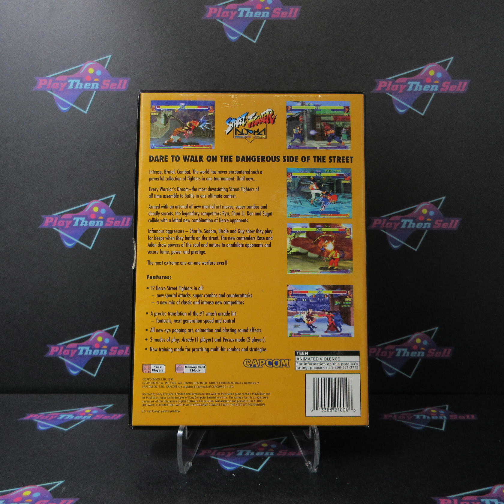 Street Fighter Alpha Warriors Dreams LongBox + Reg PS1 PlayStation 1 - Like New