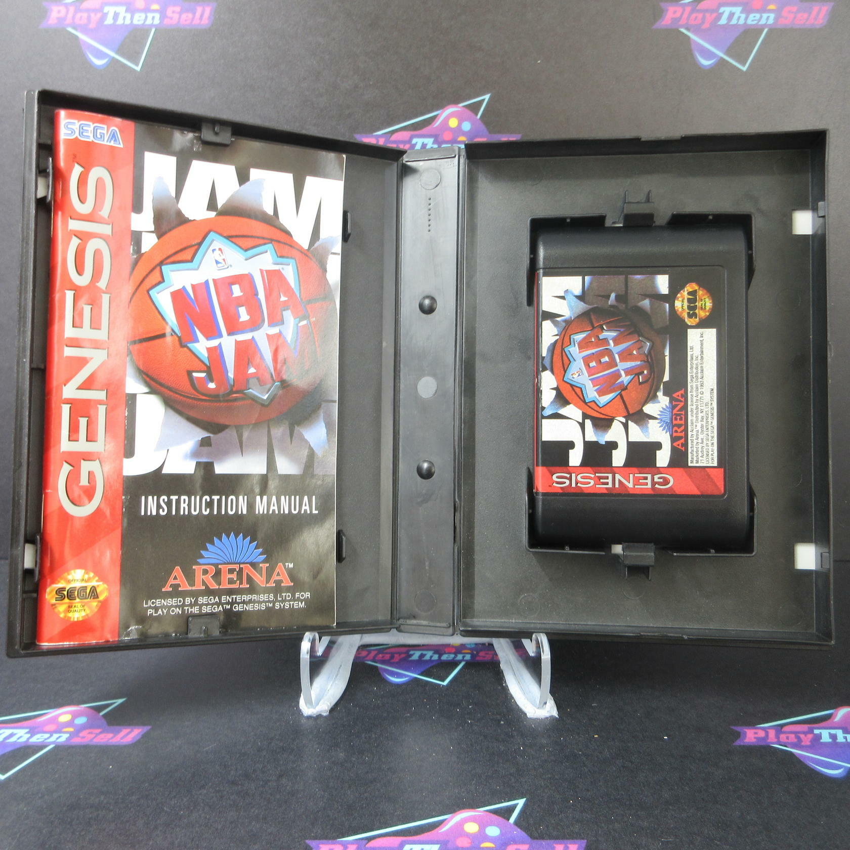 NBA Jam Sega Genesis Boxed AD Complete CIB - Very Good
