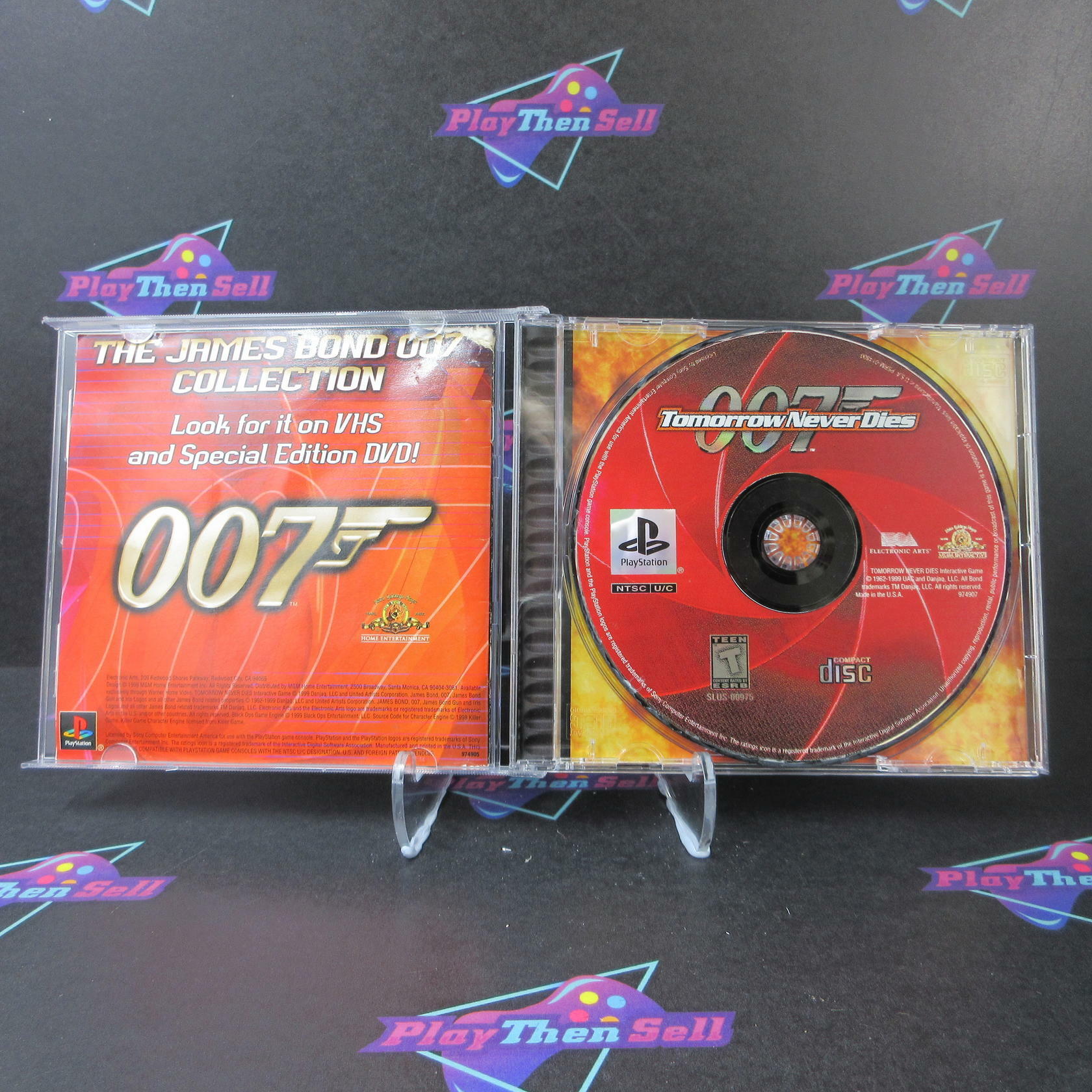 Tomorrow Never Dies + Reg Card PS1 PlayStation 1 MD Complete CIB - Very Good