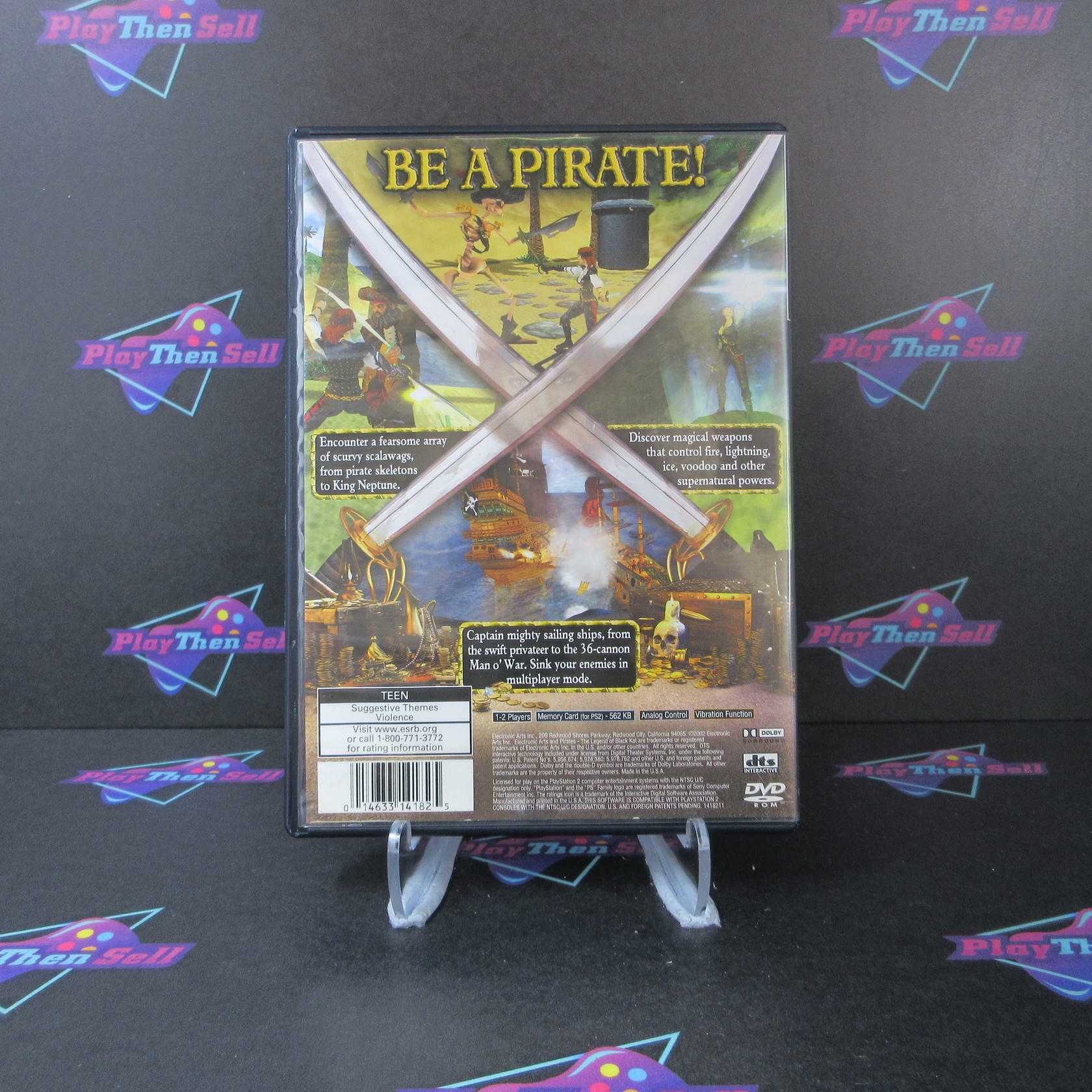 Pirates The Legend of Black Kat + Reg Card PS2 PlayStation 2 AD/MD Complete CIB - Very Good