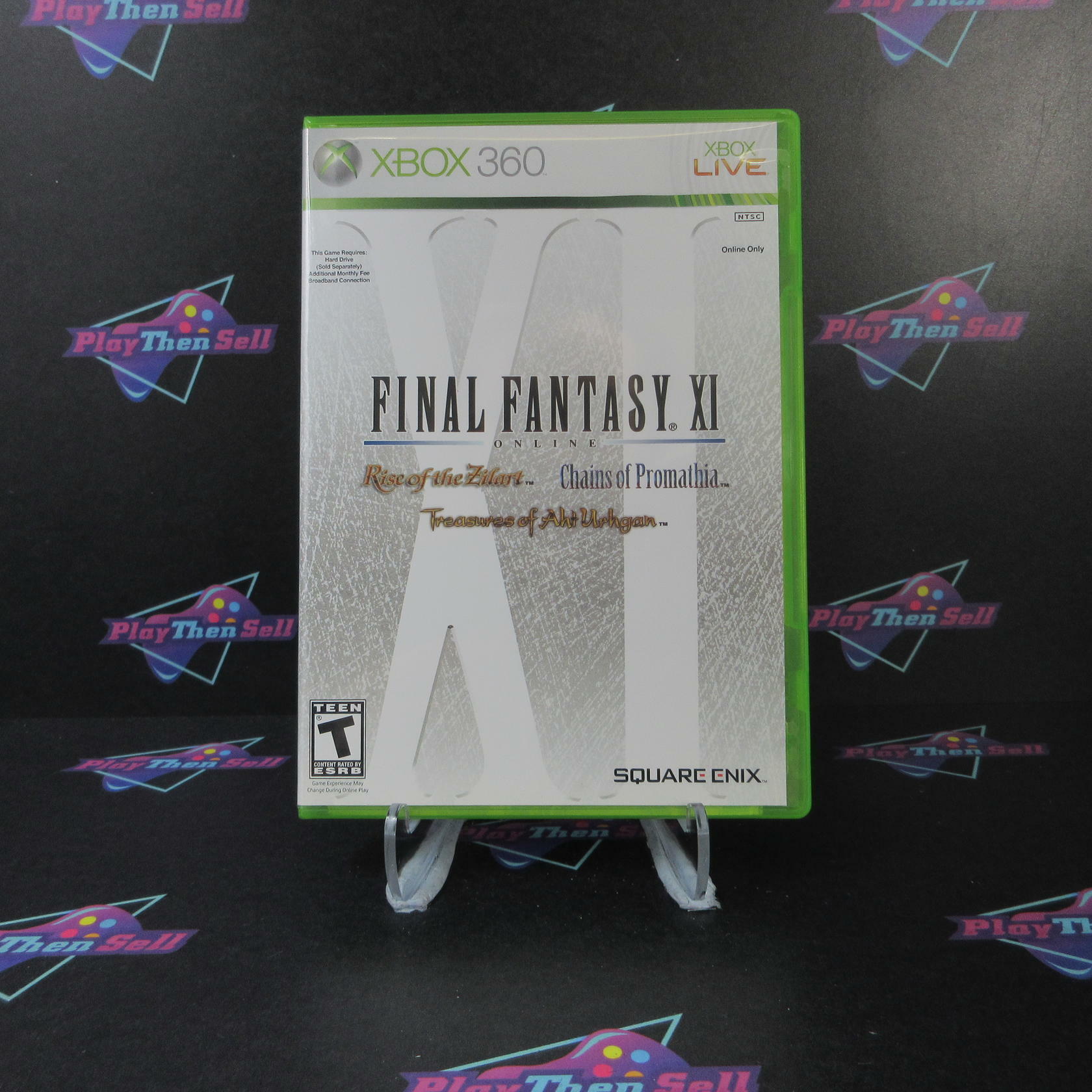 Final Fantasy XI Online Rise, Chains, Treasures Xbox 360 + Reg Card - Like New