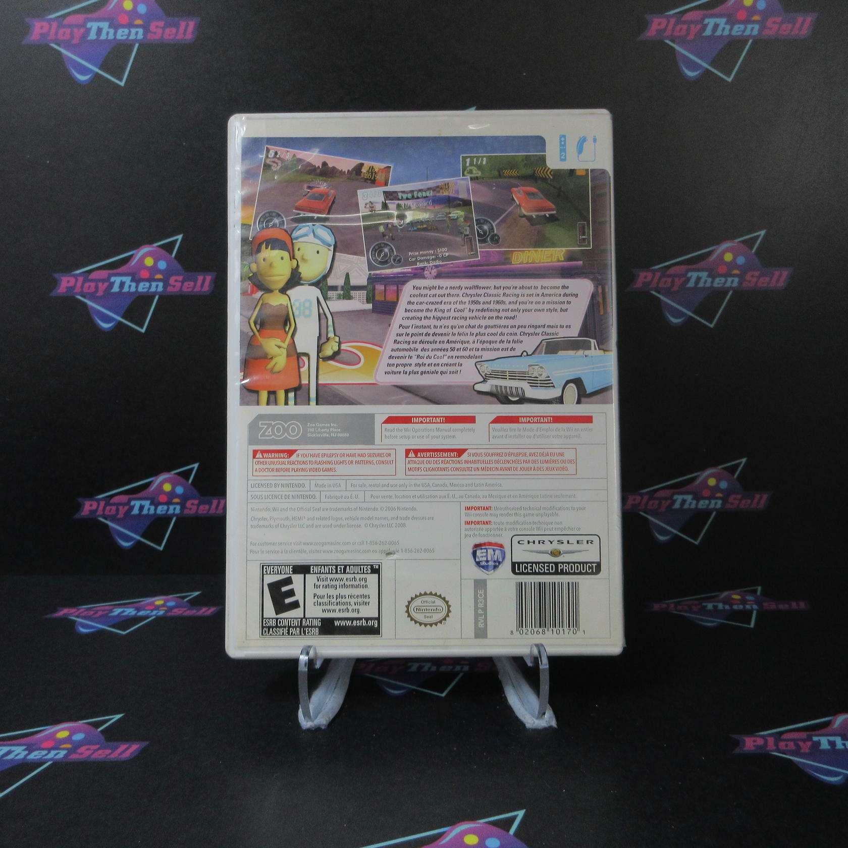 Chrysler Classic Racing - Nintendo Wii AD/DD Complete CIB - Very Good