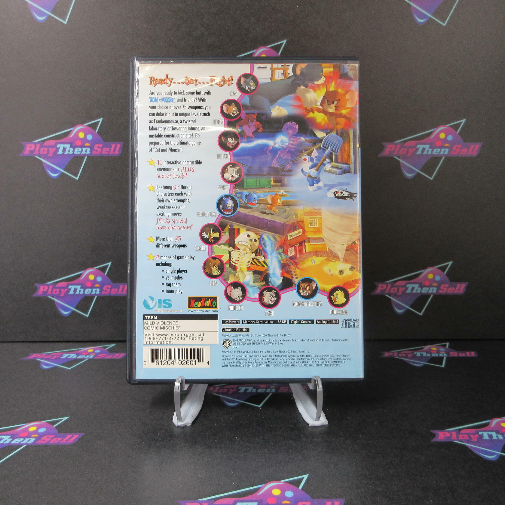 Tom and Jerry War of the Whiskers + Reg Card / Comic PS2 AD Complete - Very Good