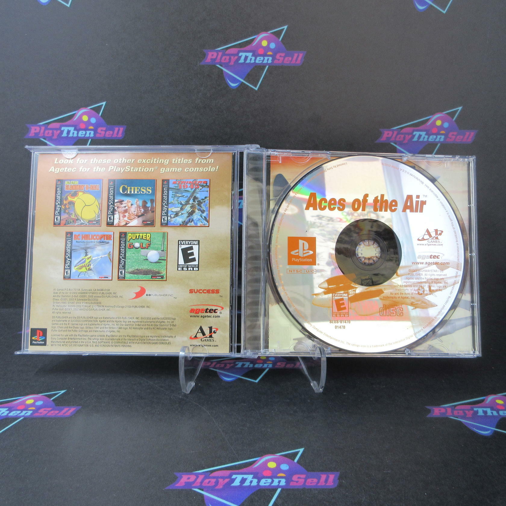 Aces of the Air PS1 PlayStation 1 + Reg Card - Like New