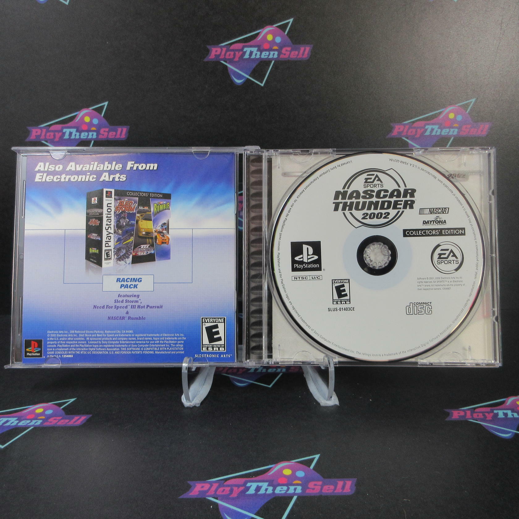 NASCAR Thunder 2002 Collectors Edition PS1 PlayStation 1 - Like New