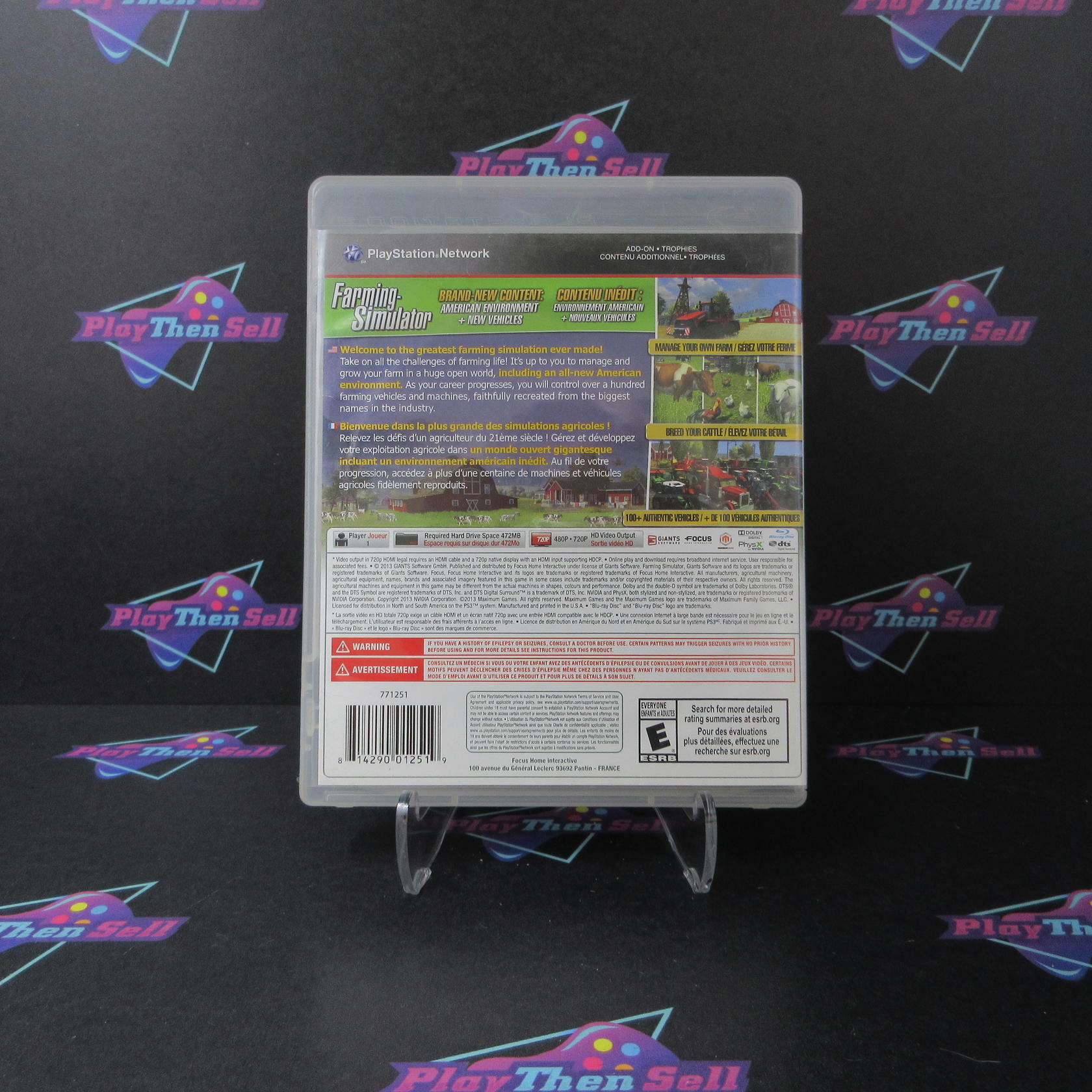 Farming Simulator PS3 PlayStation 3 - Very Good