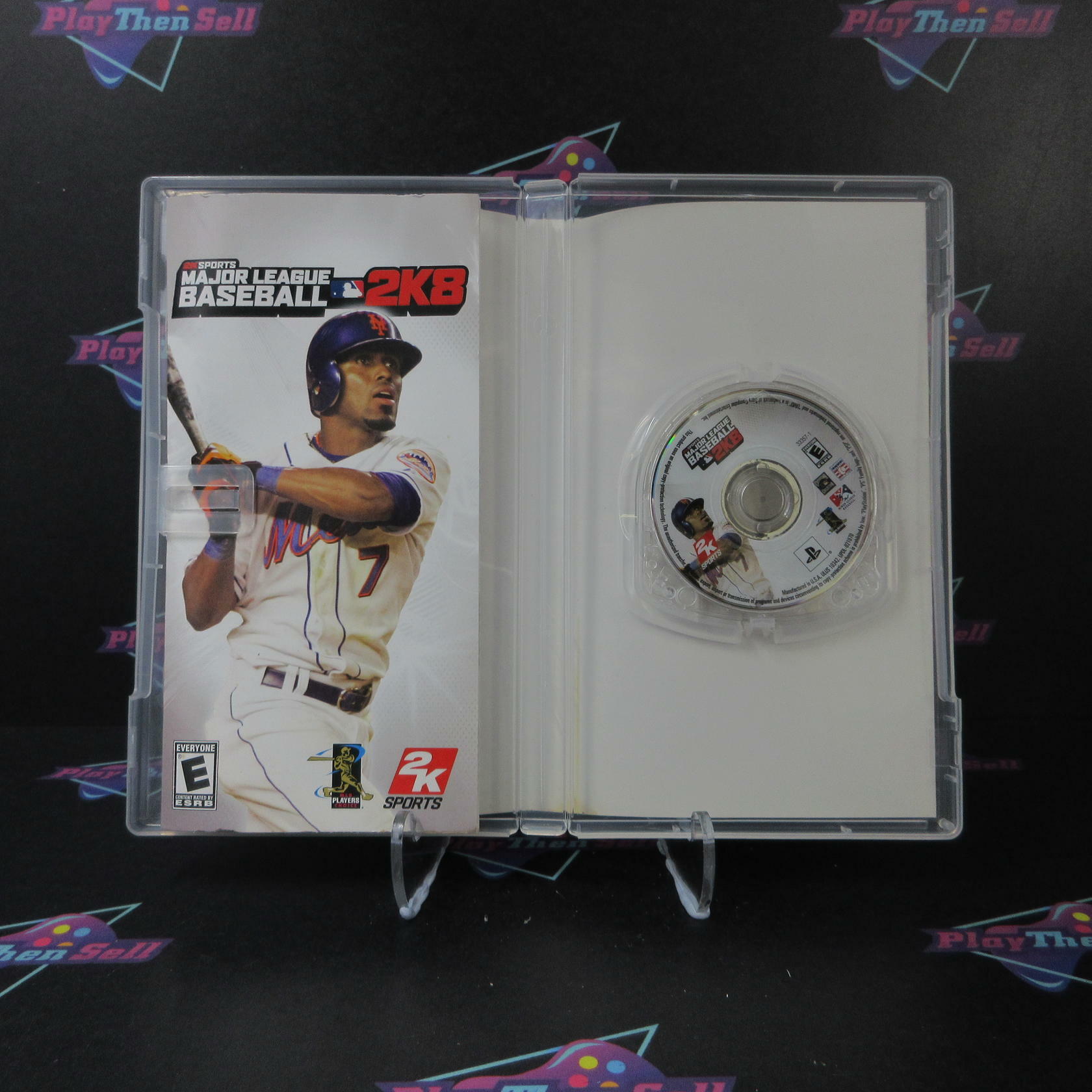 Major League Baseball 2K8 Clear UMD Sony PSP AD Complete CIB - Very Good
