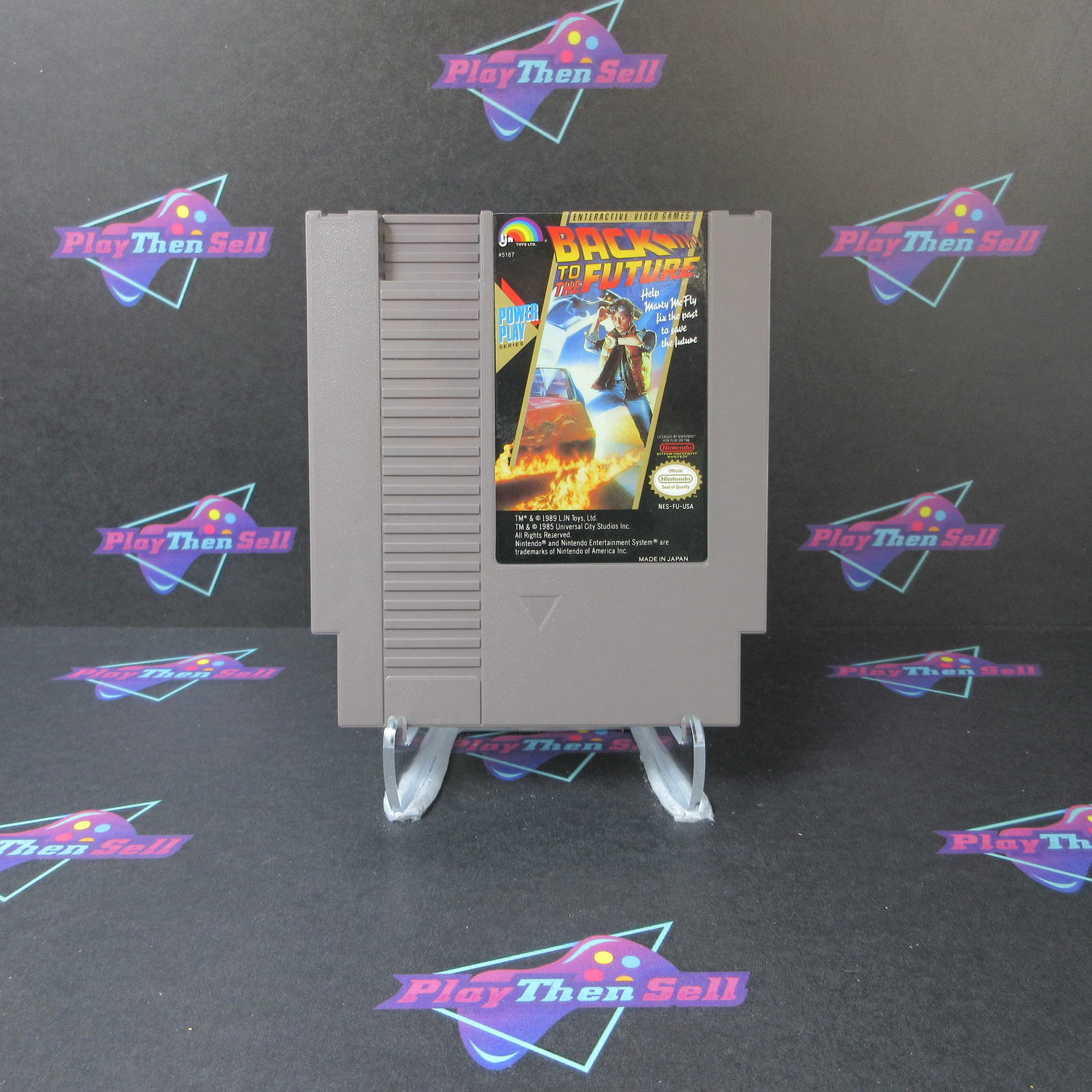 Back to Future Nintendo NES Cart + Manual Authentic / Tested - Very Good