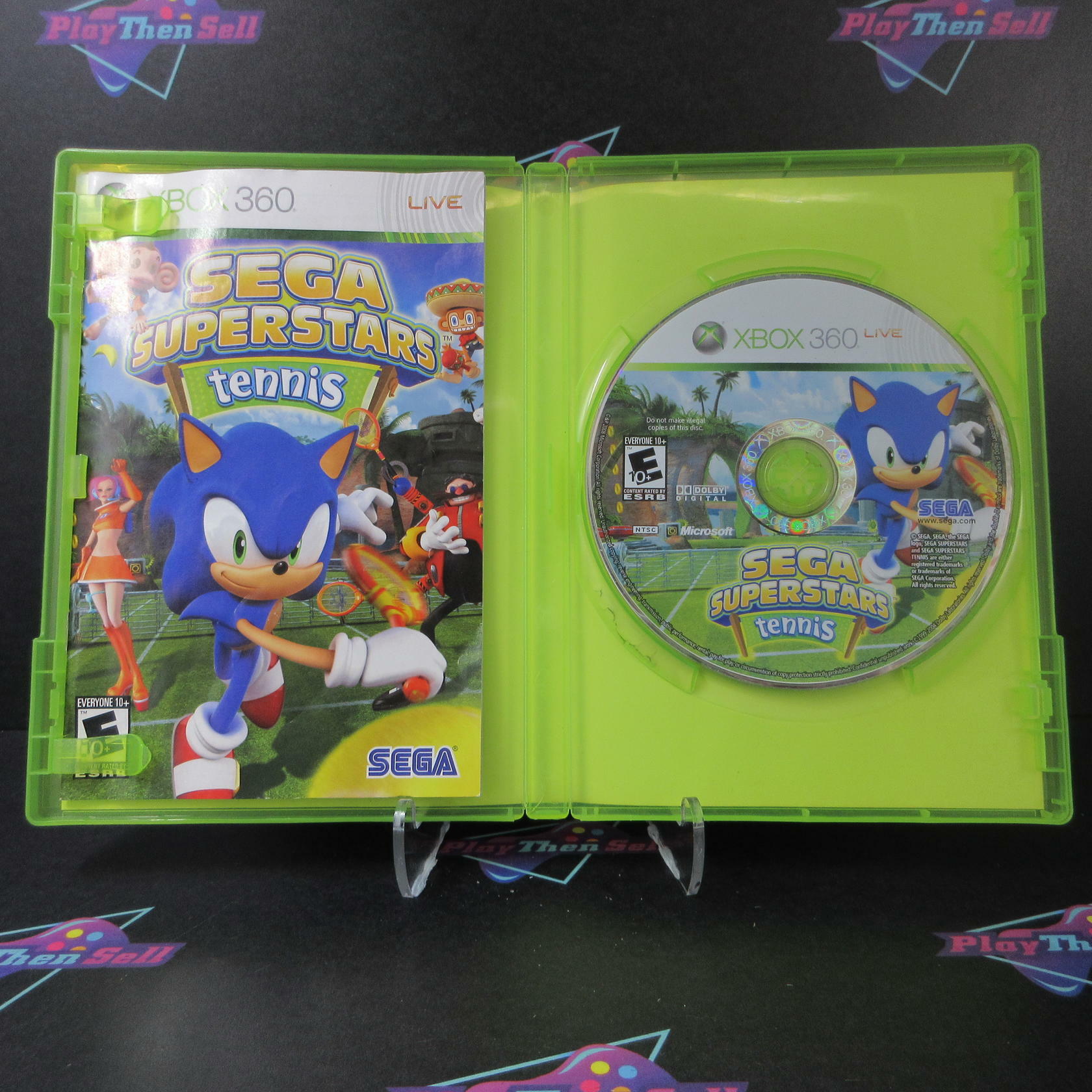Sega Superstars Tennis Xbox 360 AD Complete CIB - Very Good