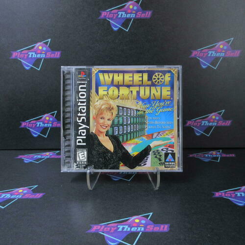 Wheel of Fortune PS1 PlayStation 1 AD Complete CIB - Very Good