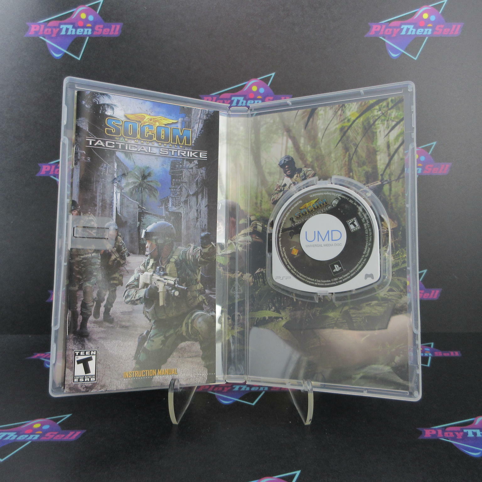 SOCOM Tactical Strike Sony PSP + Reg Card - Like New