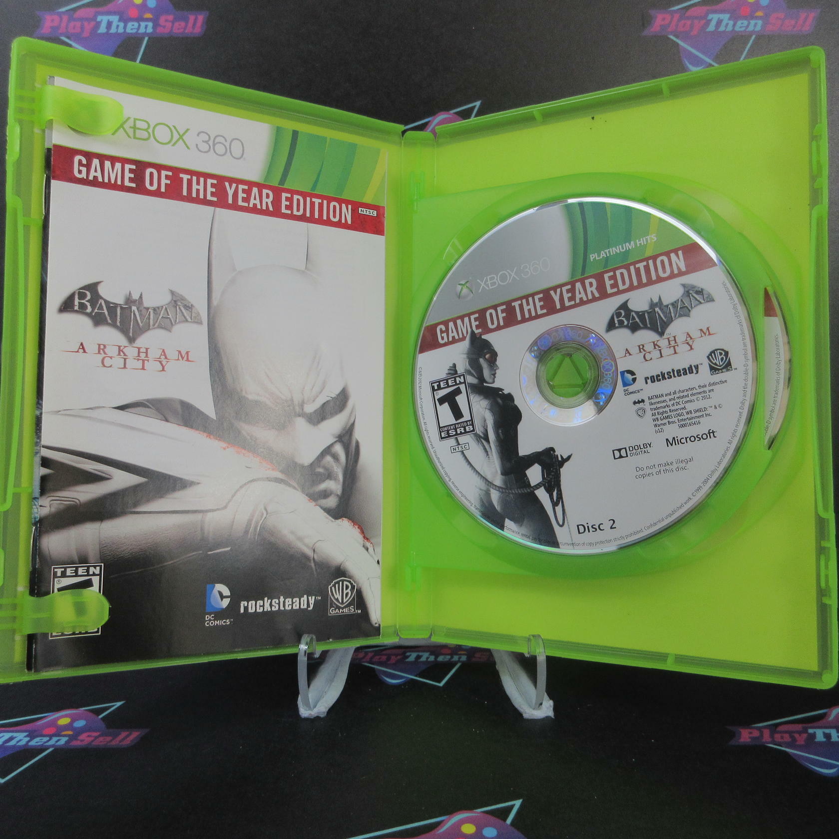 Batman Arkham Asylum + Batman Arkham City Dual Pack Platinum Hits Xbox 360 - Like New