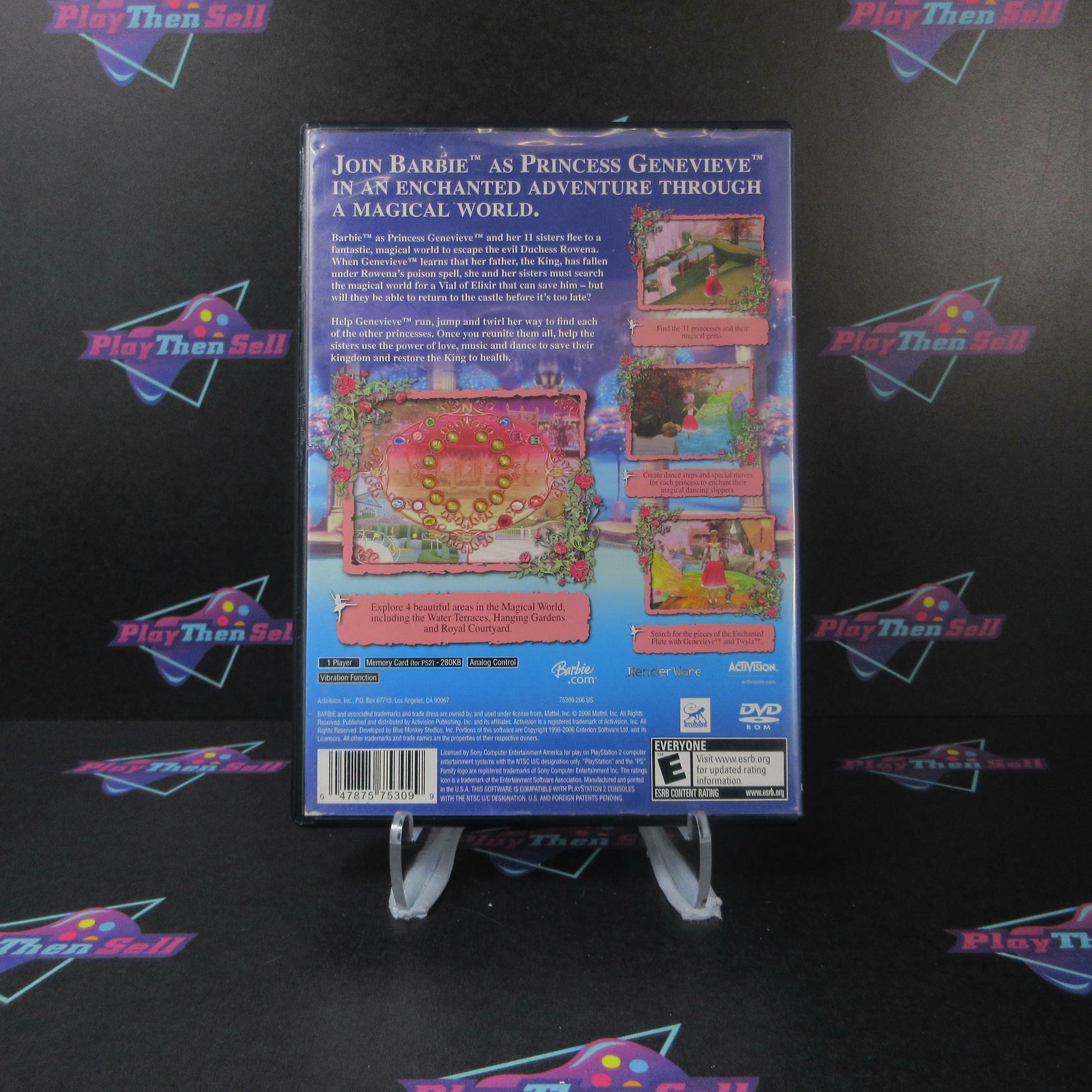 Barbie in The 12 Dancing Princesses PS2 PlayStation 2 AD/NM - Very Good