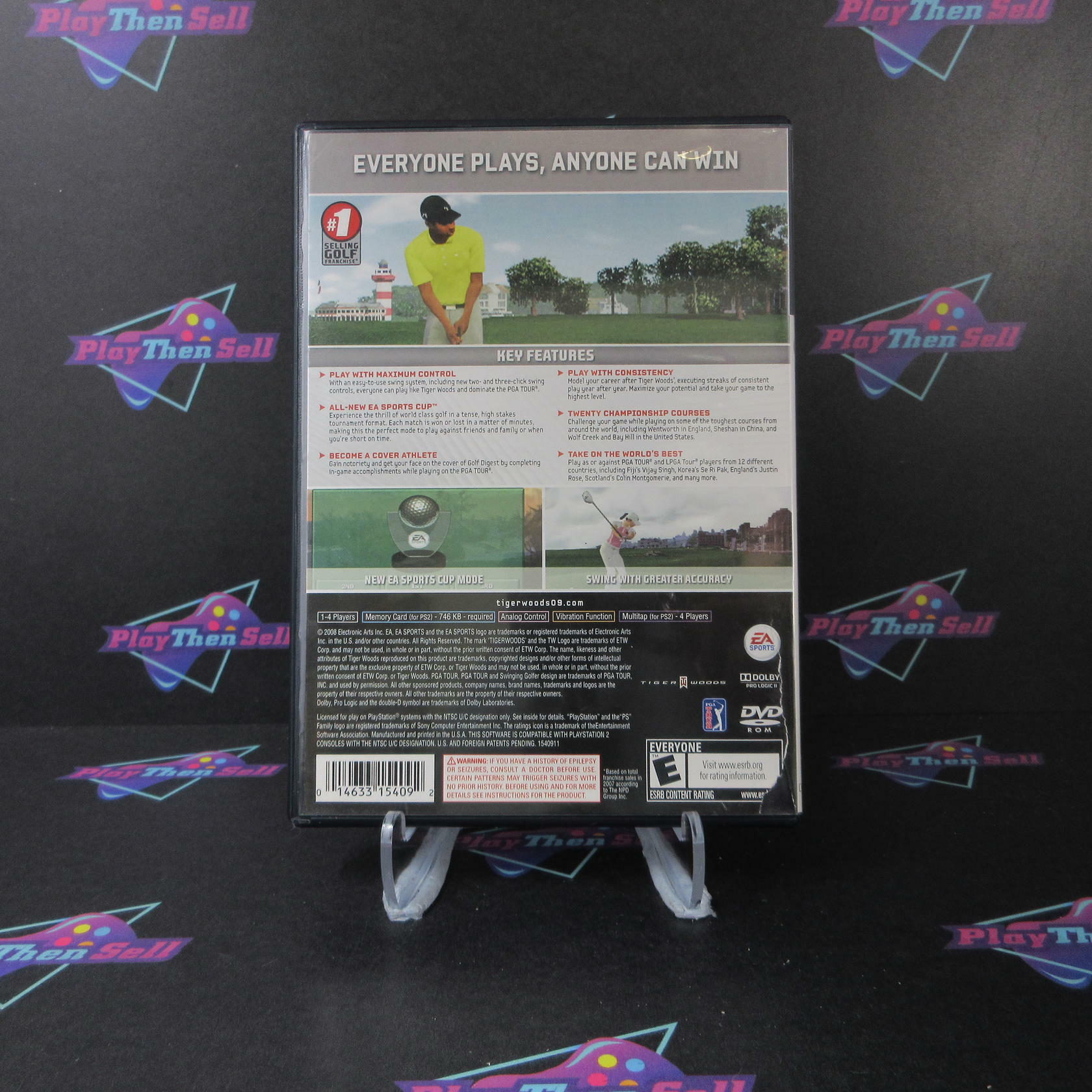 Tiger Woods PGA Tour 09 PlayStation 2 AD Complete CIB - Very Good