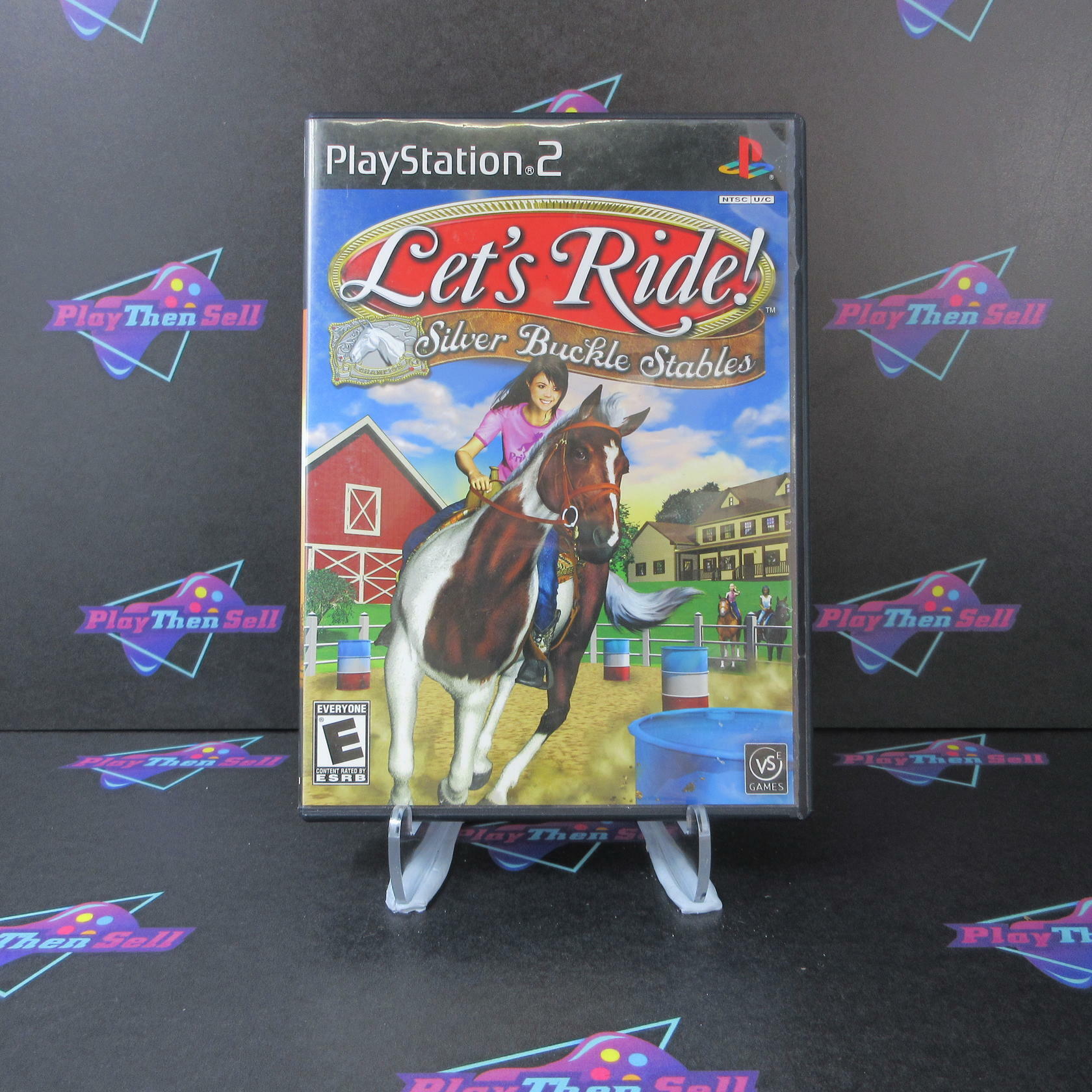 Lets Ride Silver Buckle Stables PS2 PlayStation 2 - Like New