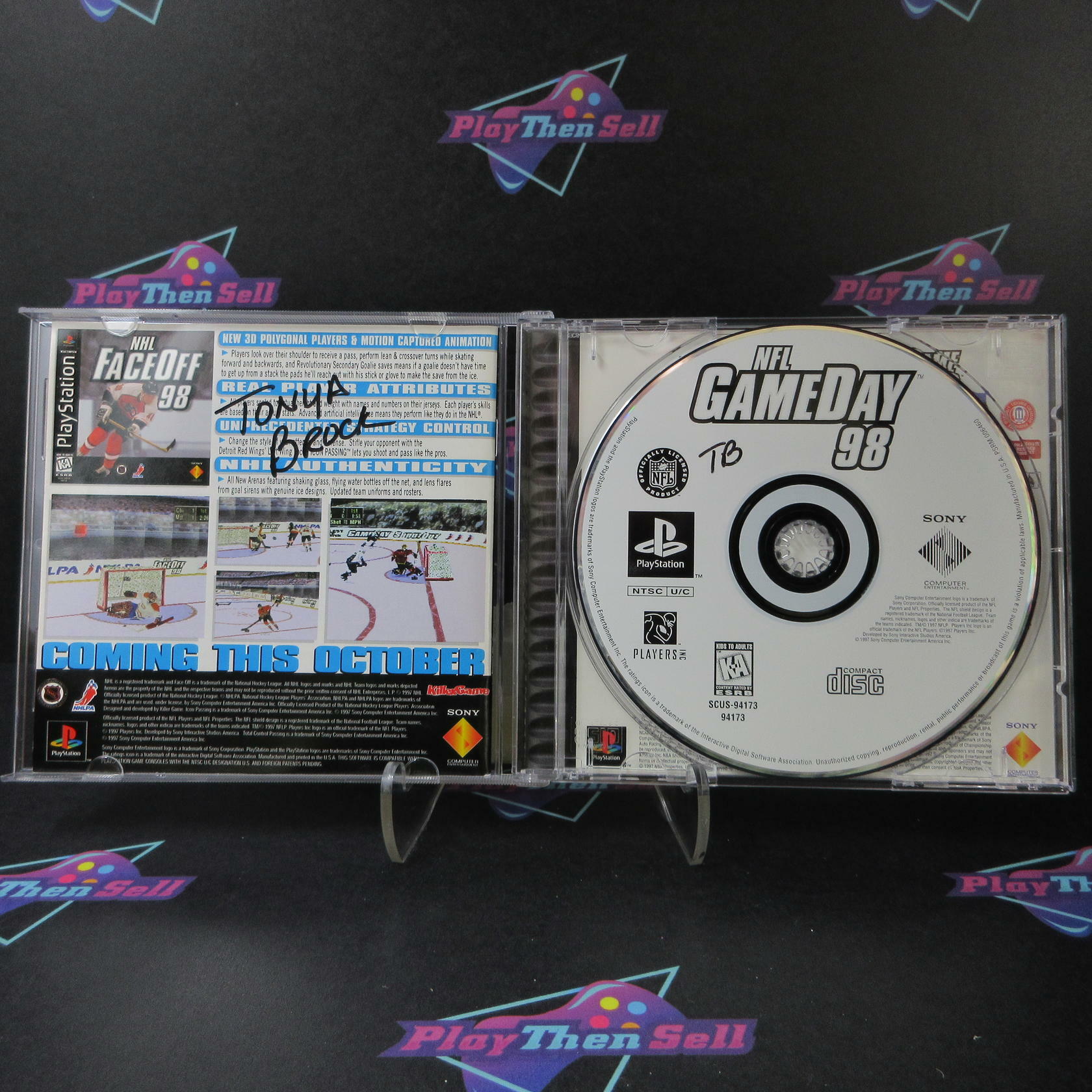 NFL GameDay 98 PS1 PlayStation 1 MD/DD Complete CIB - Very Good