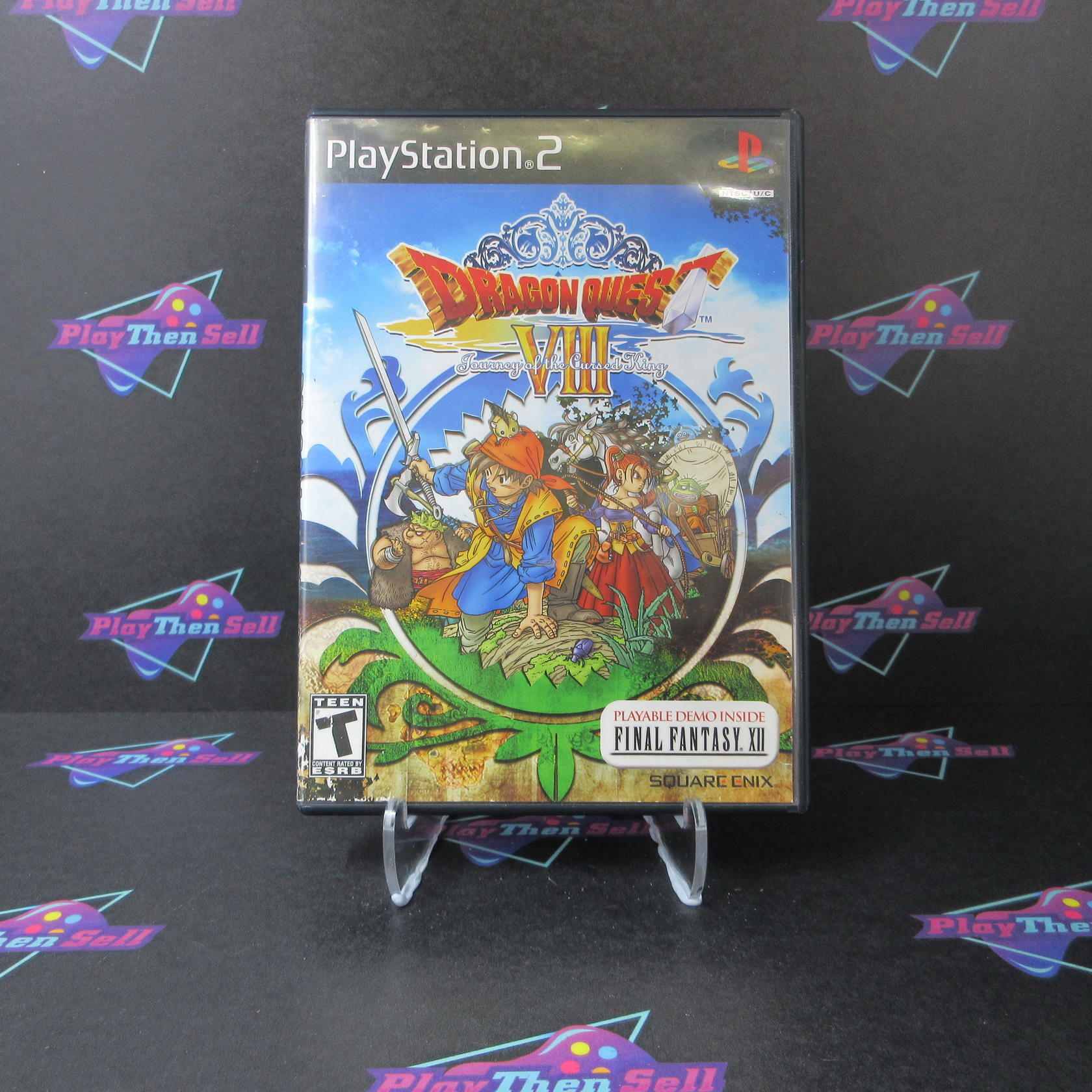 Dragon Quest VIII Journey of the Cursed King - No Demo PS2 PlayStation 2 AD/NM - Very Good
