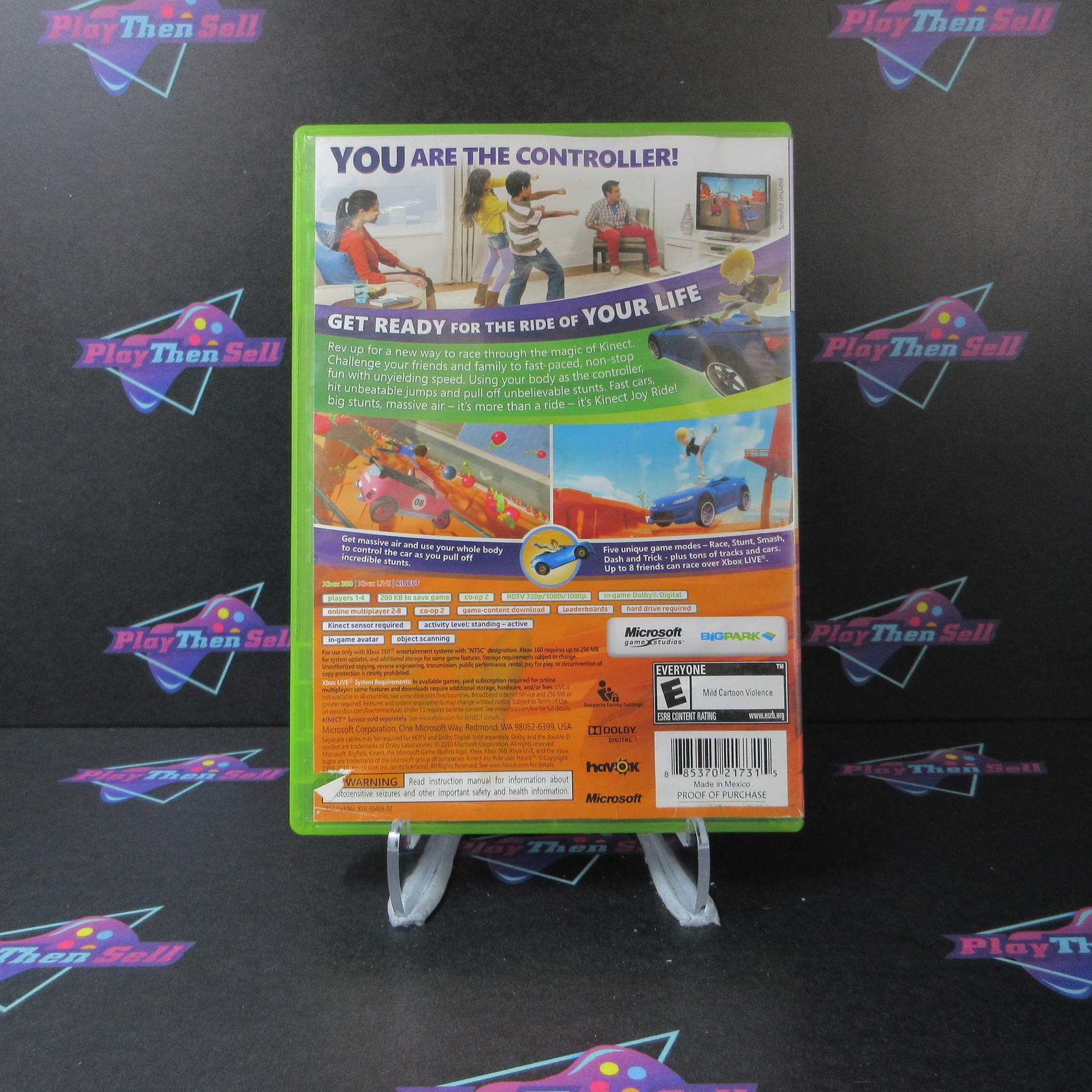 Kinect Joy Ride Xbox 360 AD/MD Complete CIB - Very Good
