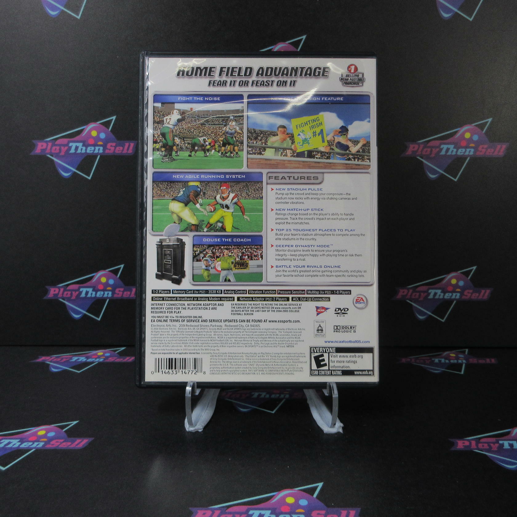 NCAA Football 2005 PS2 PlayStation 2 DD Complete CIB - Very Good