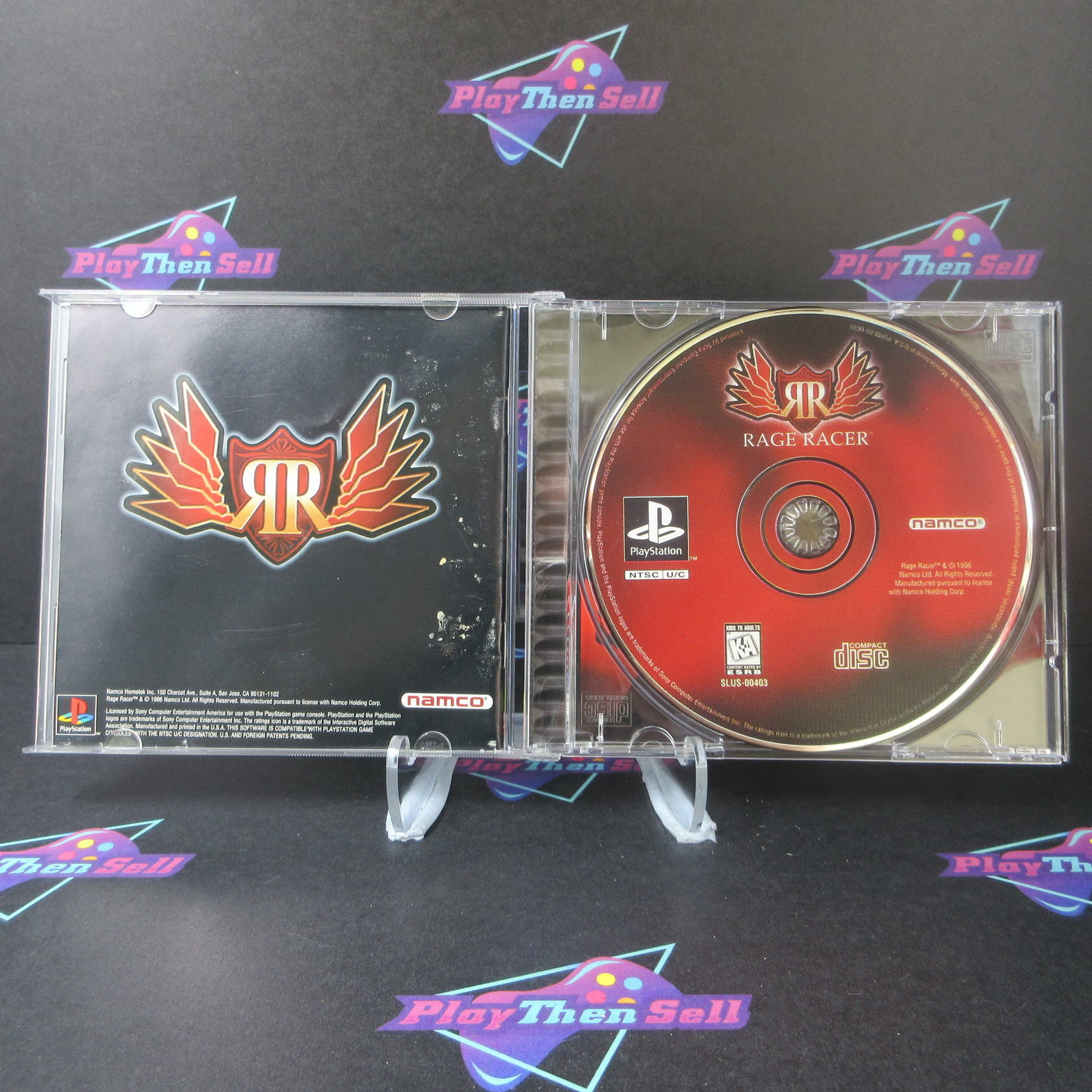 Rage Racer + Reg Card PS1 PlayStation 1 MD Complete CIB - Very Good