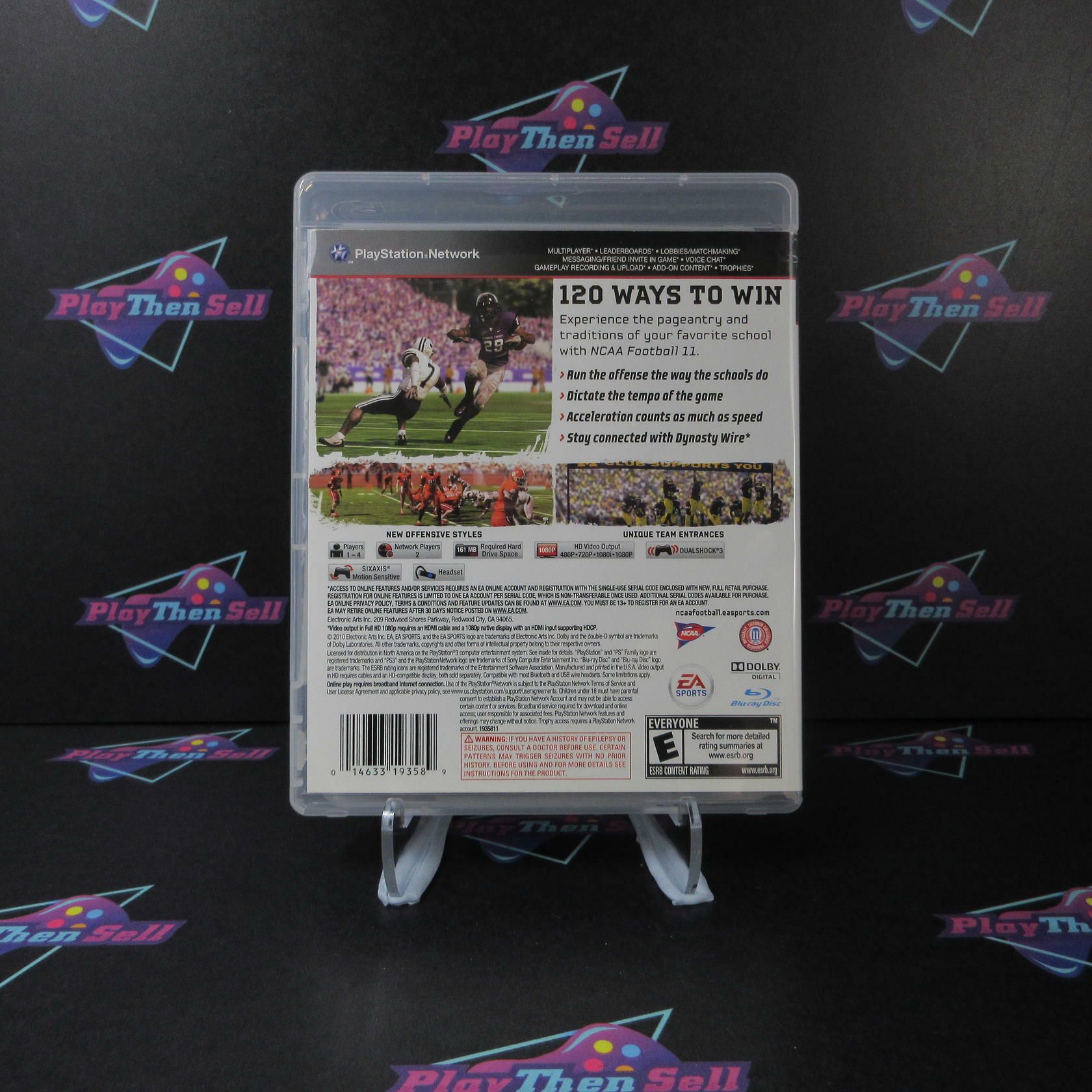 NCAA Football 11 PS3 Playstation 3 AD Complete CIB - Very Good