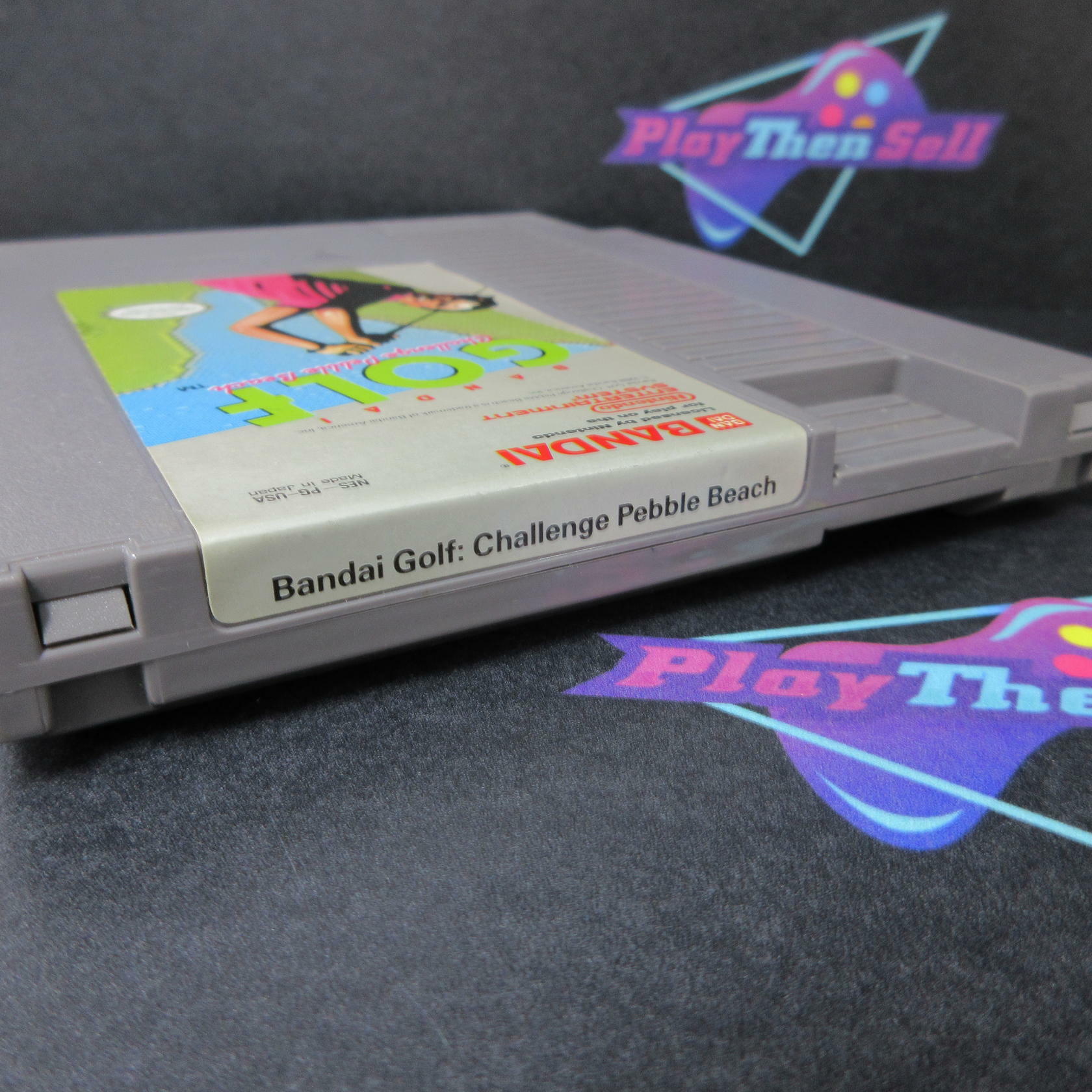 Bandai Golf Challenge Pebble Beach Nintendo NES Cartridge Only Tested - Very Good