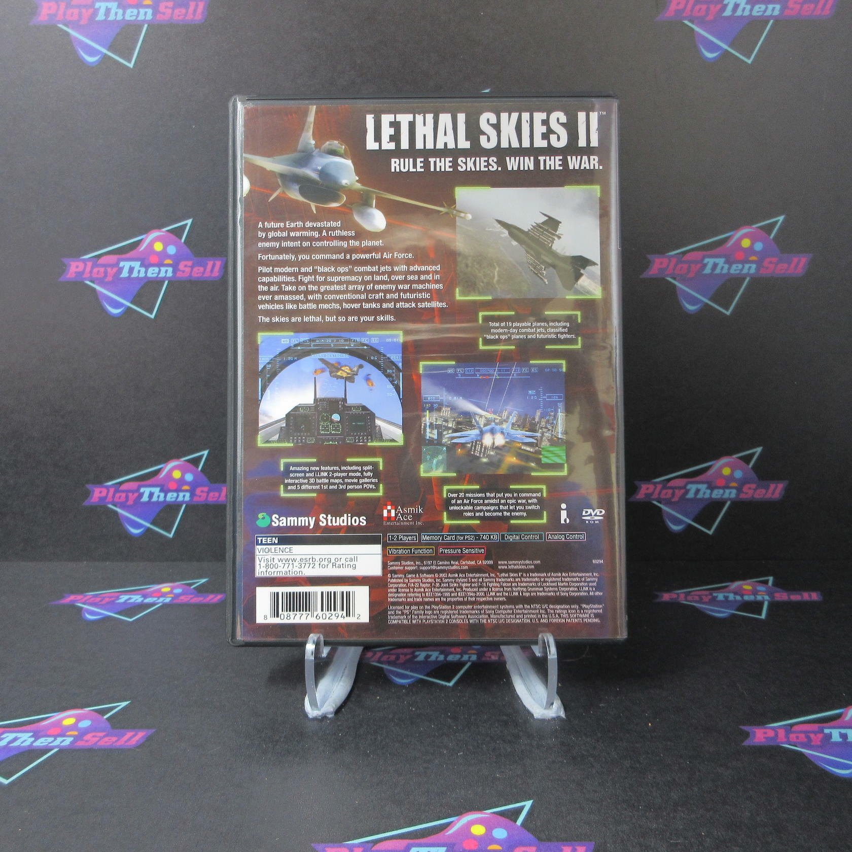 Lethal Skies II PS2 PlayStation 2 + Reg Card - Like New