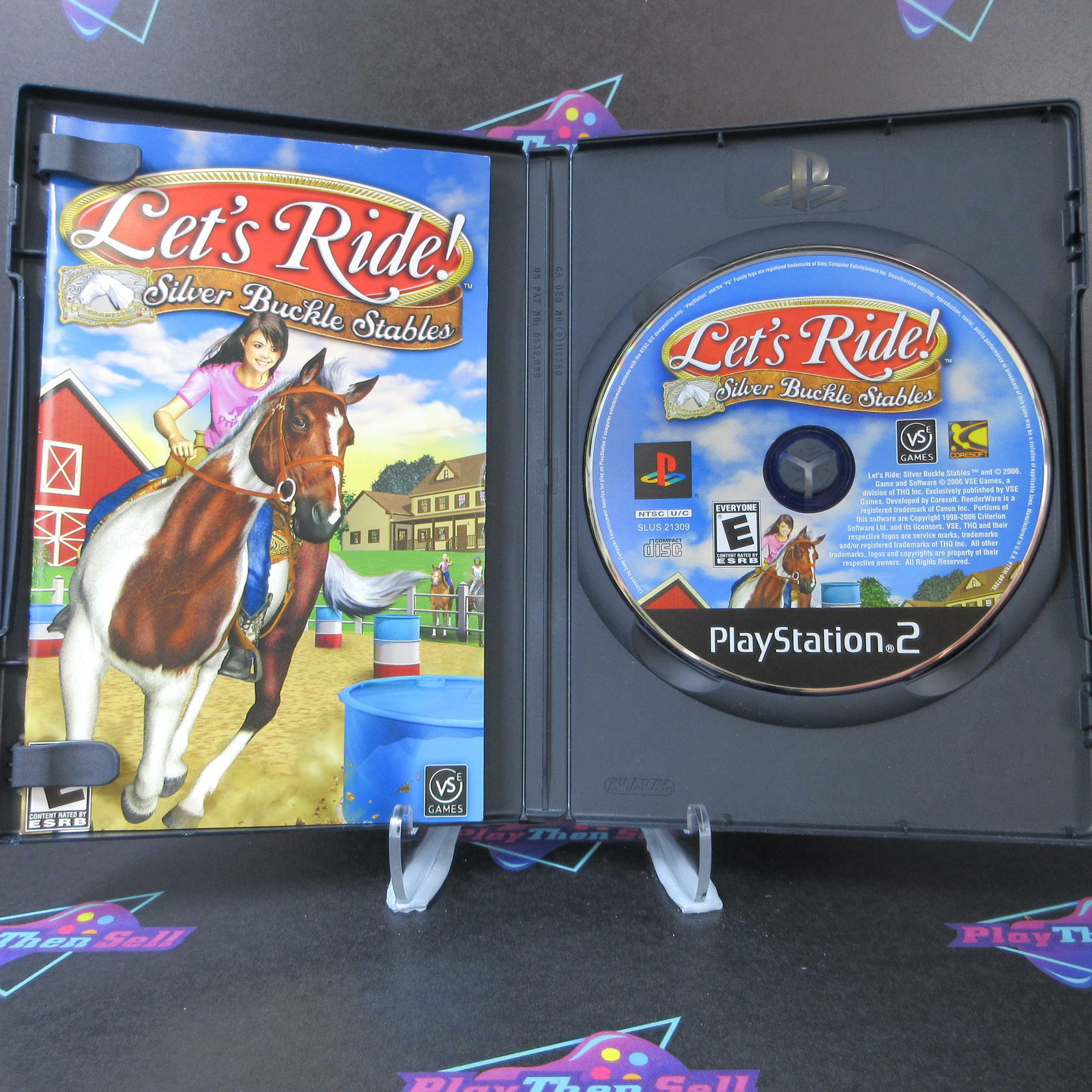 Lets Ride Silver Buckle Stables PS2 PlayStation 2 - Like New