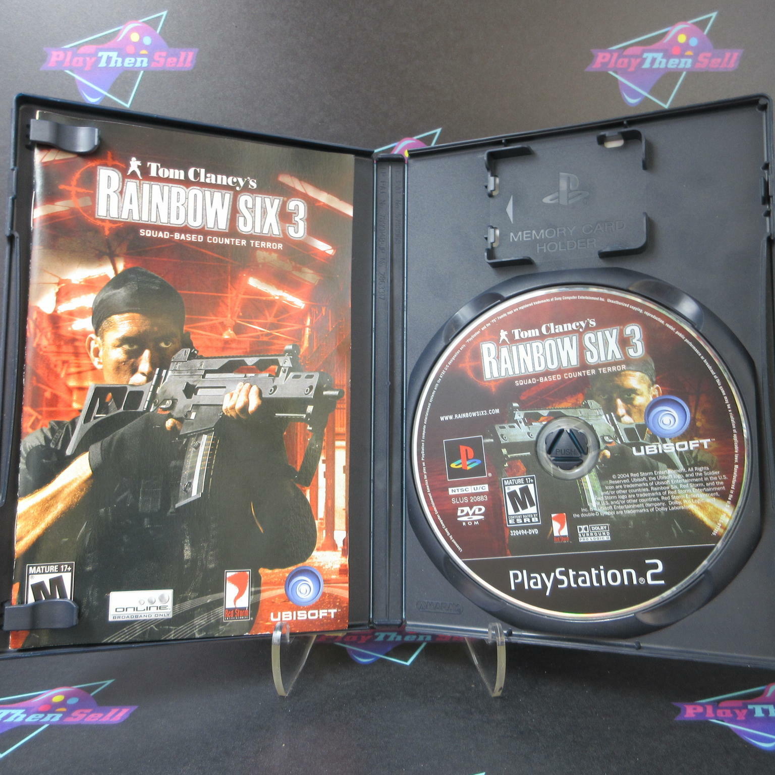 Tom Clancy's Rainbow Six 3 + Reg Card PS2 PlayStation 2 AD Complete CIB - Very Good