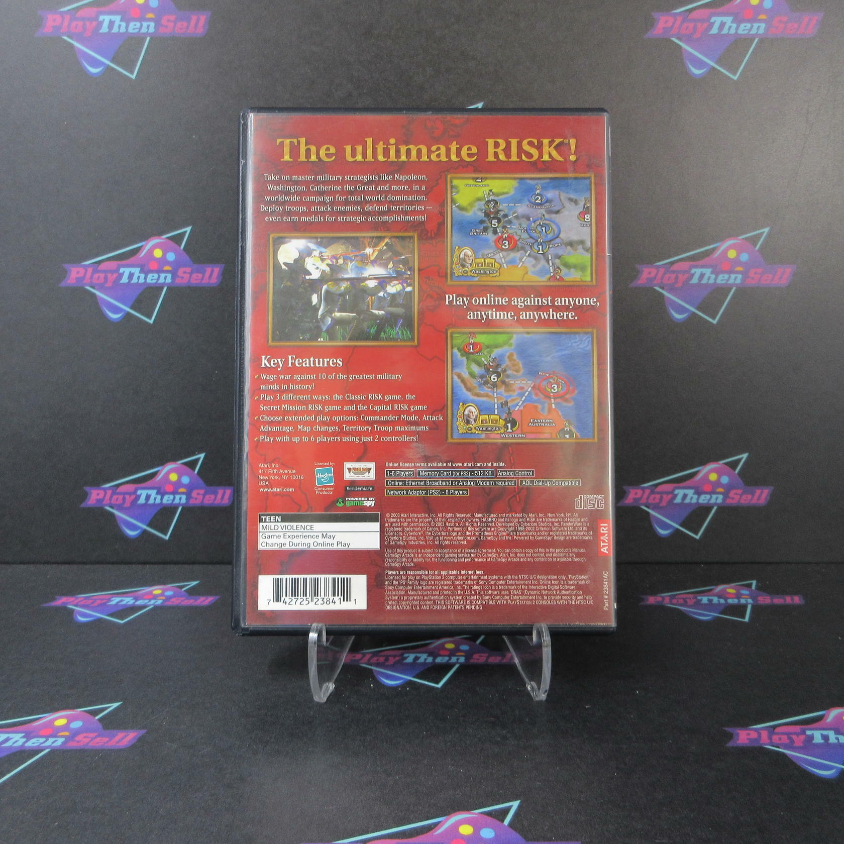 Risk Global Domination PS2 PlayStation 2 AD Complete CIB - Very Good
