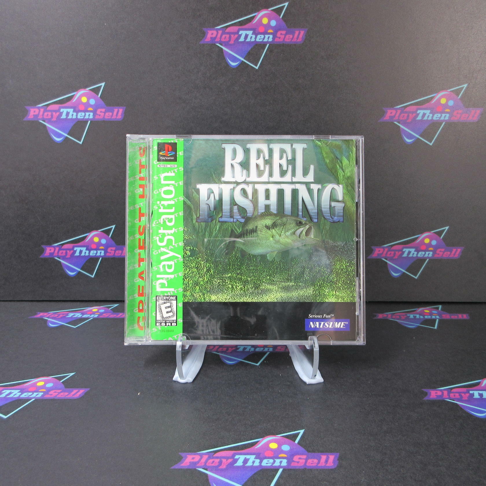 Reel Fishing GH PS1 PlayStation 1 MD Complete CIB - Very Good